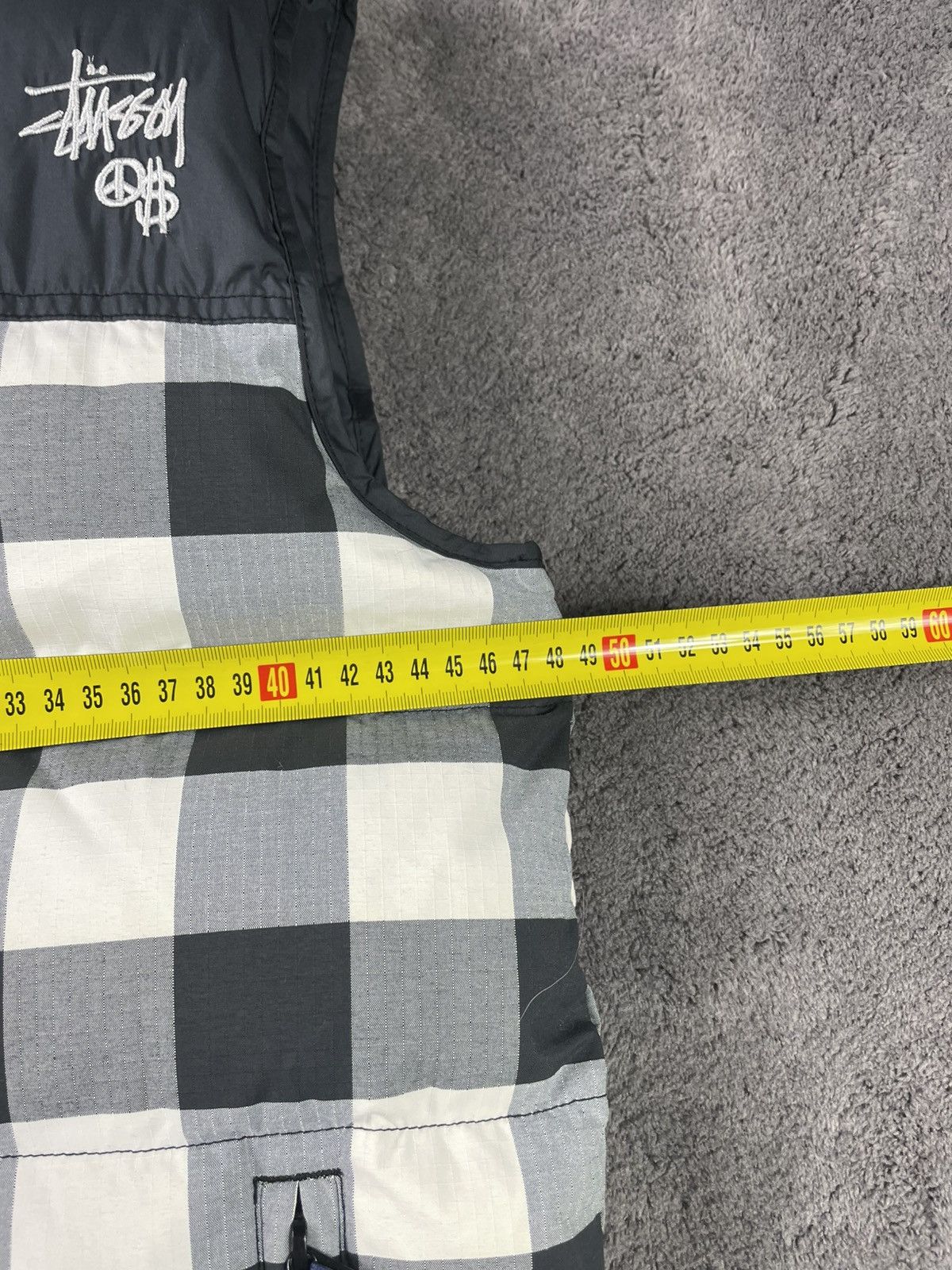 Stussy Stussy Checkered Down Puffer Vest – Size M Size US M / EU 48-50 / 2 - 10 Thumbnail