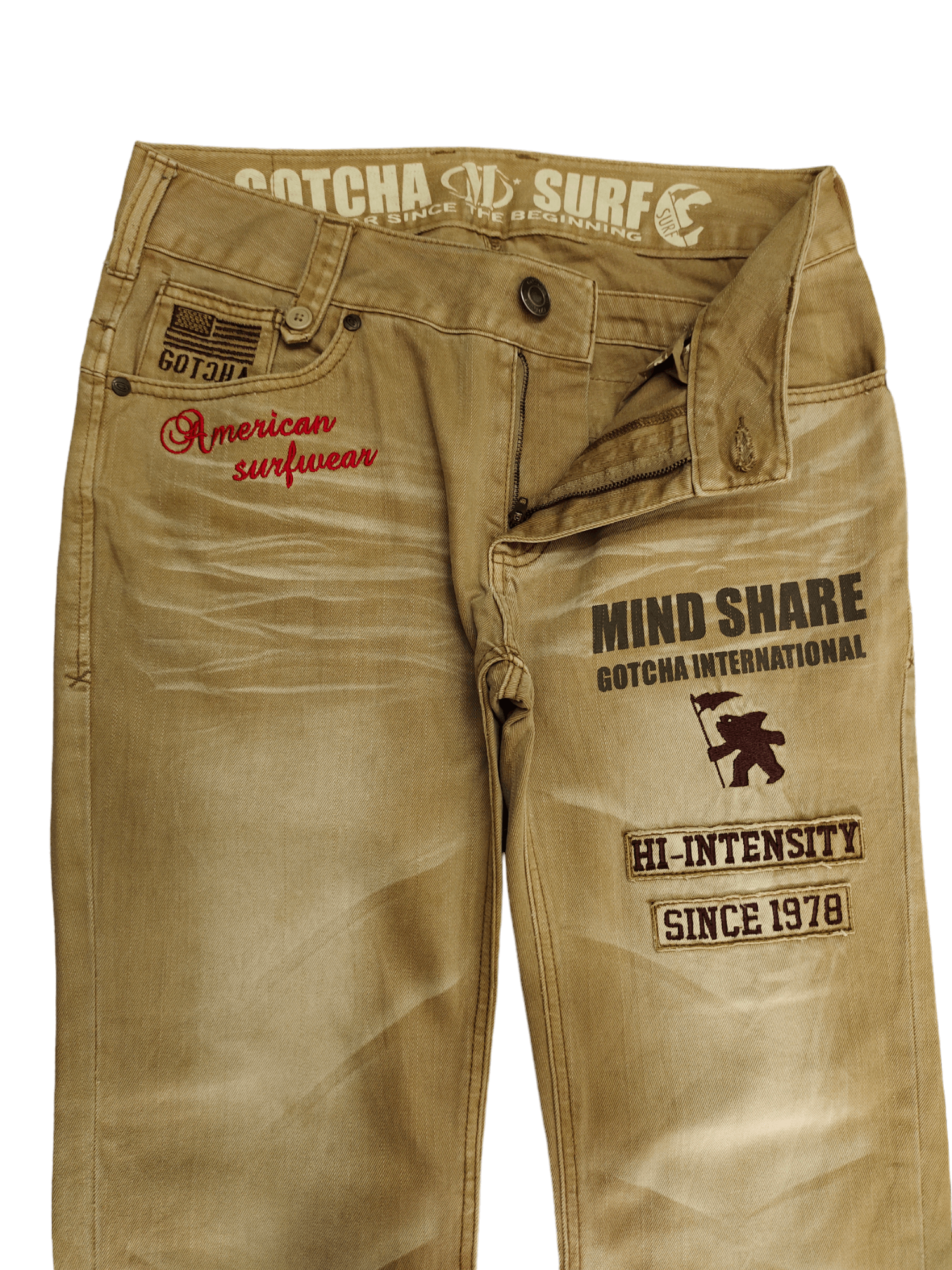 Hysteric Glamour Gotcha Patches Distress Faded Denim Pants Size US 32 / EU 48 - 9 Thumbnail