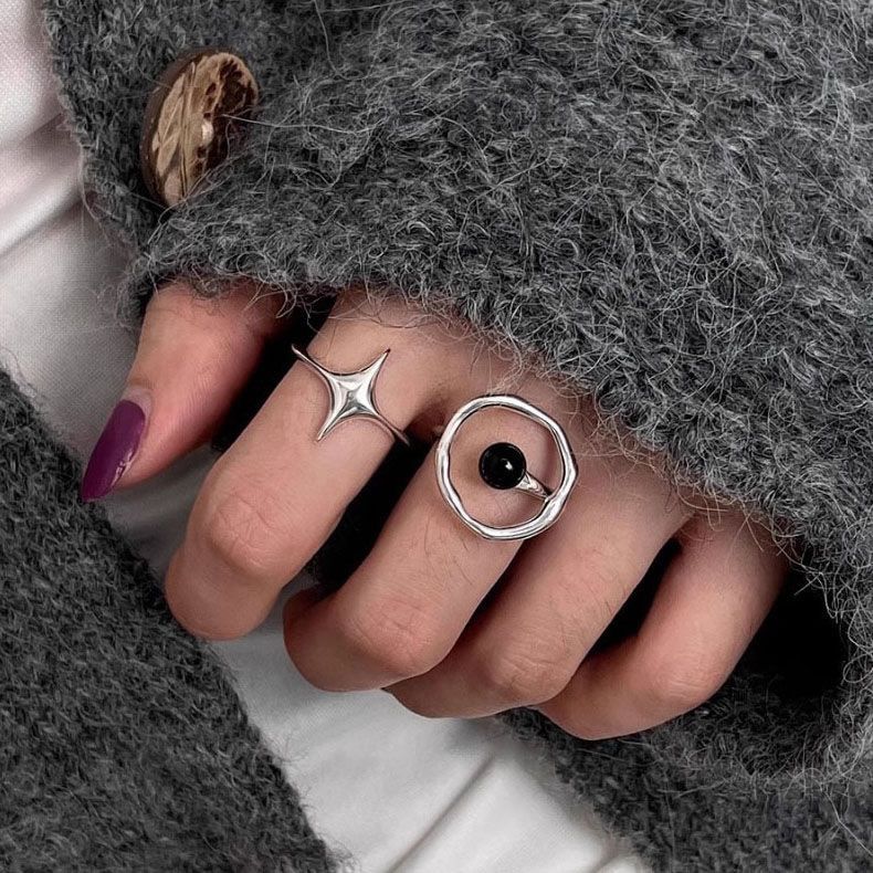 Jewelry New Trend Jewelry Rings Open Size Chrome Ring (Size 7-13) Size ONE SIZE - 3 Thumbnail