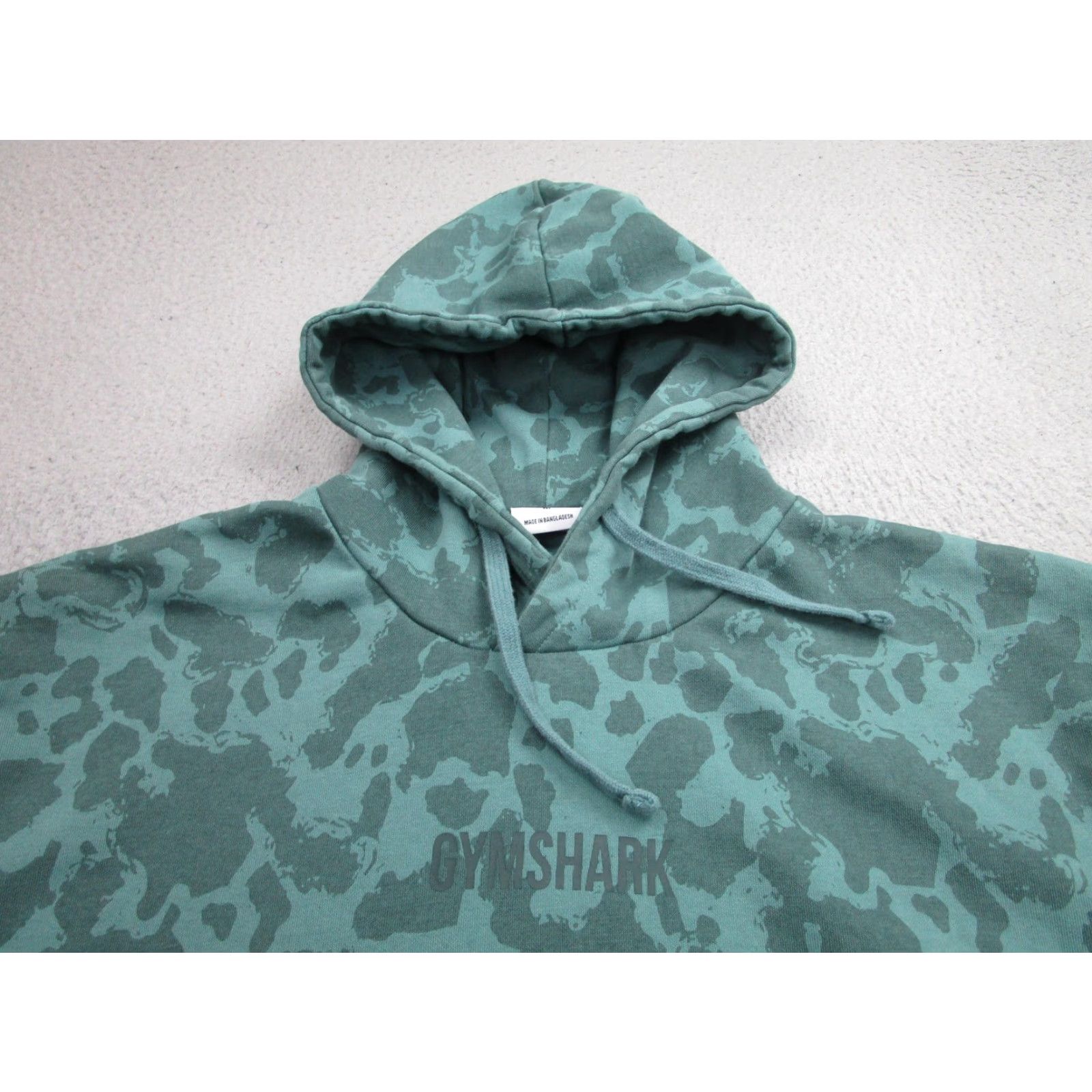 Gymshark Gymshark Hoodie Sweatshirt Mens Medium Green Camo Pullover Kangaroo Pocket Gym Size US M / EU 48-50 / 2 - 3 Thumbnail