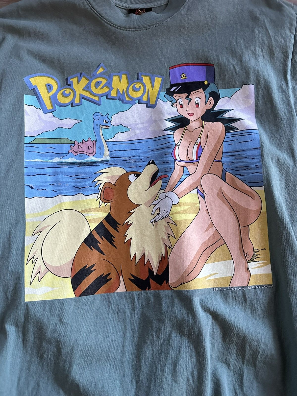 Other Deadstock Luis Officer Jenny Pokemon Tee Teal size Medium Size US M / EU 48-50 / 2 - 3 Thumbnail