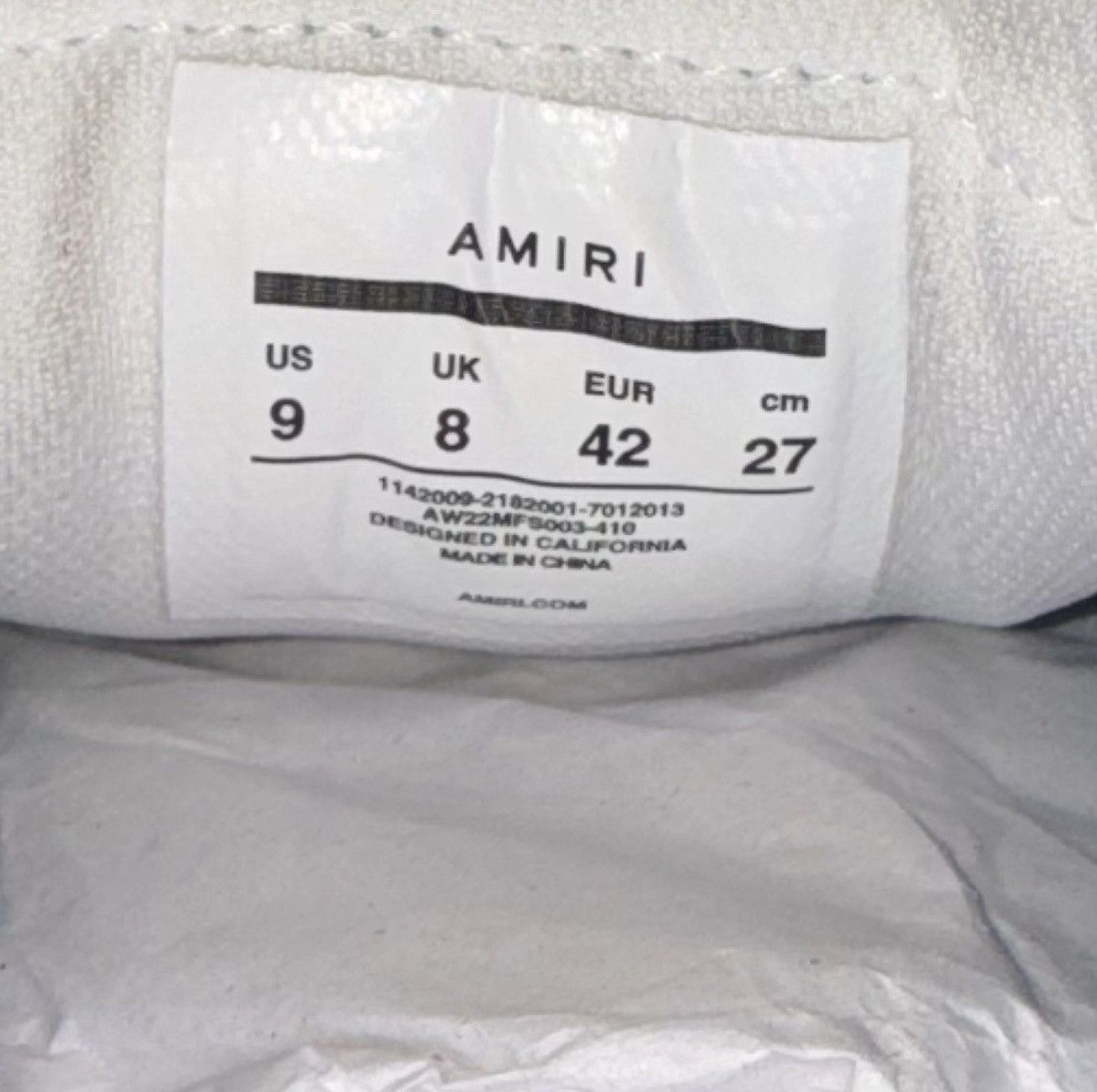 Amiri Amiri Skel Low top bandana Size US 9 / EU 42 - 8 Thumbnail