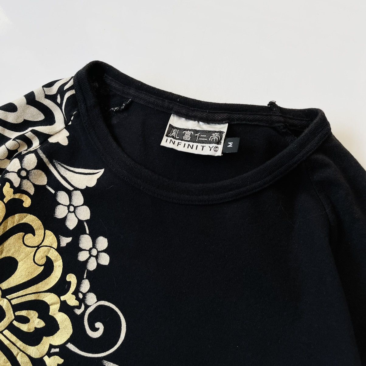 Japanese Brand Infinity Sukajan Art Longsleeve Tee Size US M / EU 48-50 / 2 - 3 Thumbnail