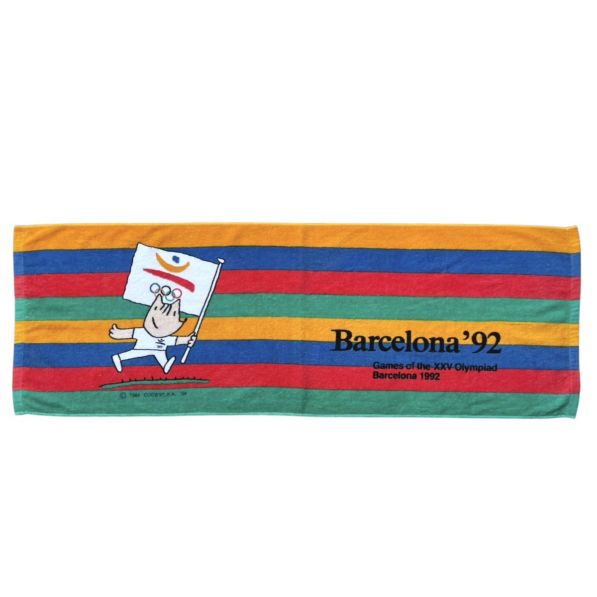 Vintage Barcelona 1992 Olympics Vintage ‘88 Copyright Promo Towel Size ONE SIZE - 1 Thumbnail