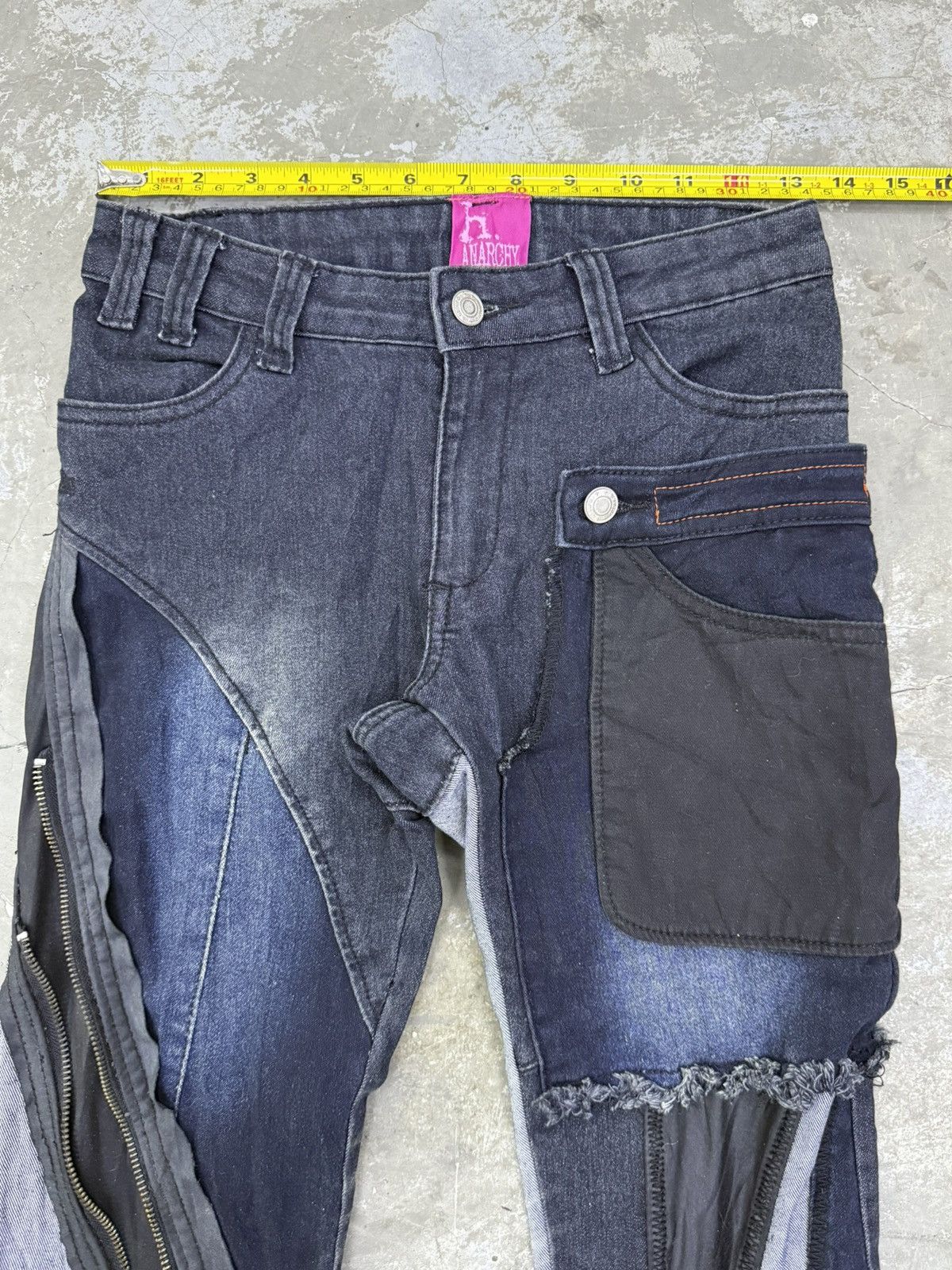 If Six Was Nine H.anarchy H.naoto Punk style denim pants Size US 27 - 11 Thumbnail