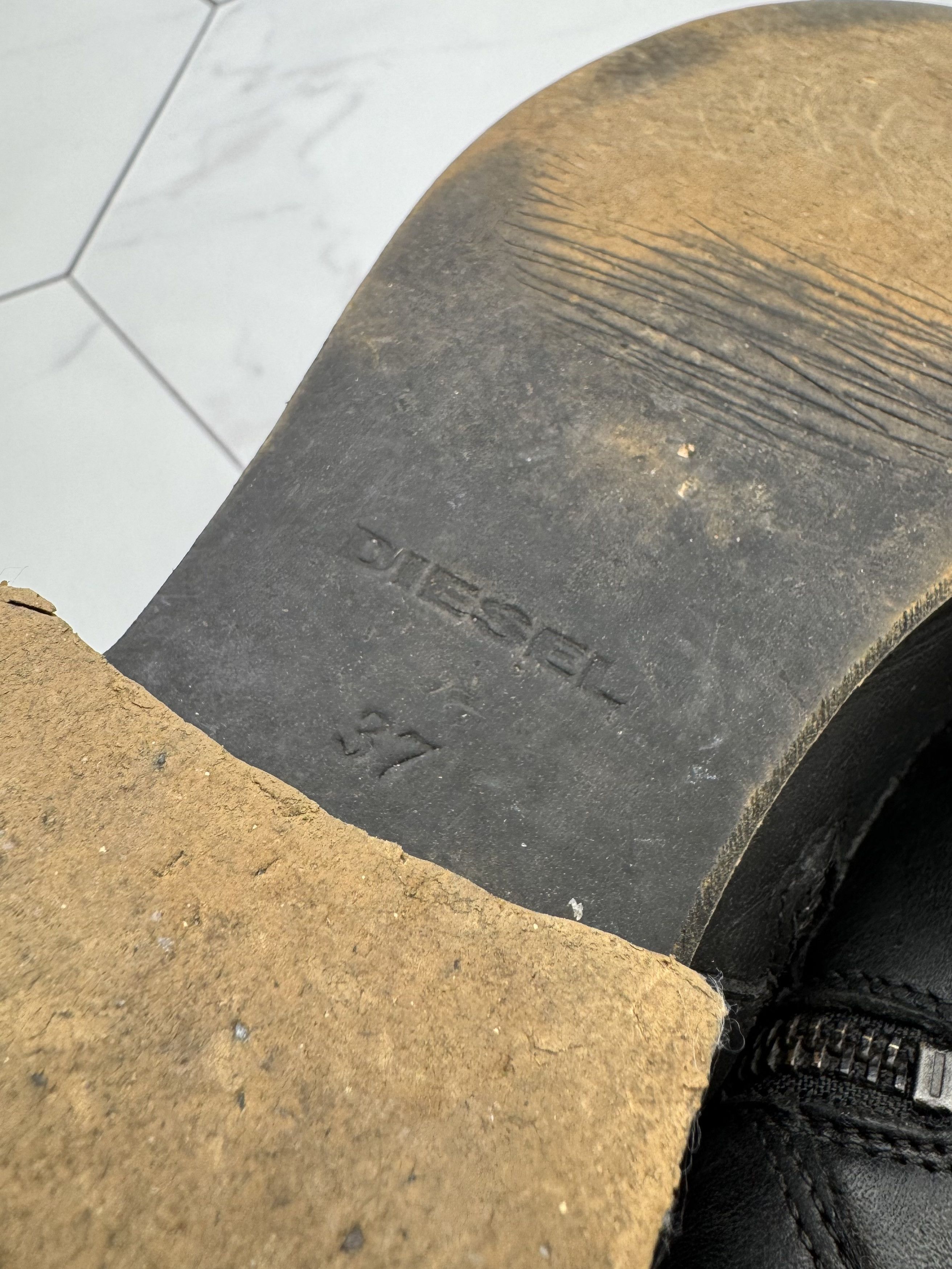Diesel Diesel Vintage Leather Boots (B175) Size US 7 / IT 37 - 11 Thumbnail