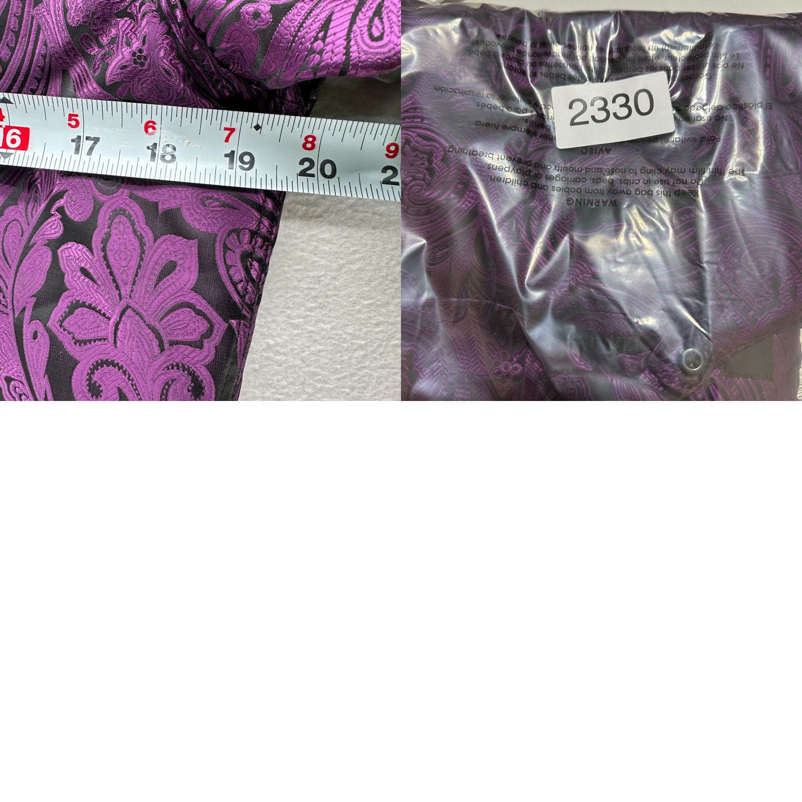 Vintage DiBan Gu Button-Up Shirt Purple Men's Small Long Sleeve Paisley Collared Shirt Casual Mens Size US S / EU 44-46 / 1 - 8 Thumbnail