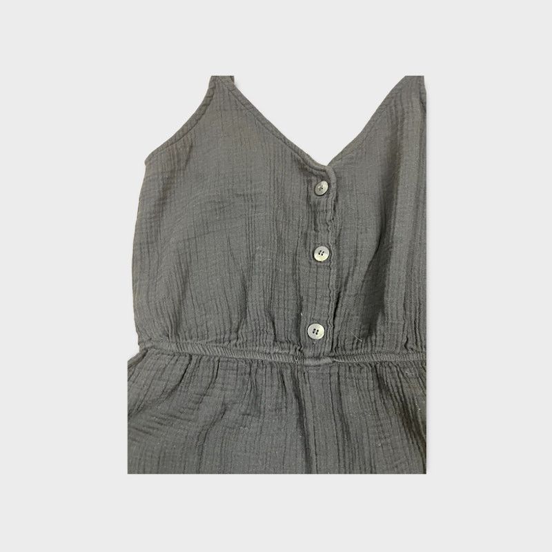 Zara Zara | Short Buttoned Jumpsuit Romper | Small Size 26" / US 2 / IT 38 - 4 Thumbnail