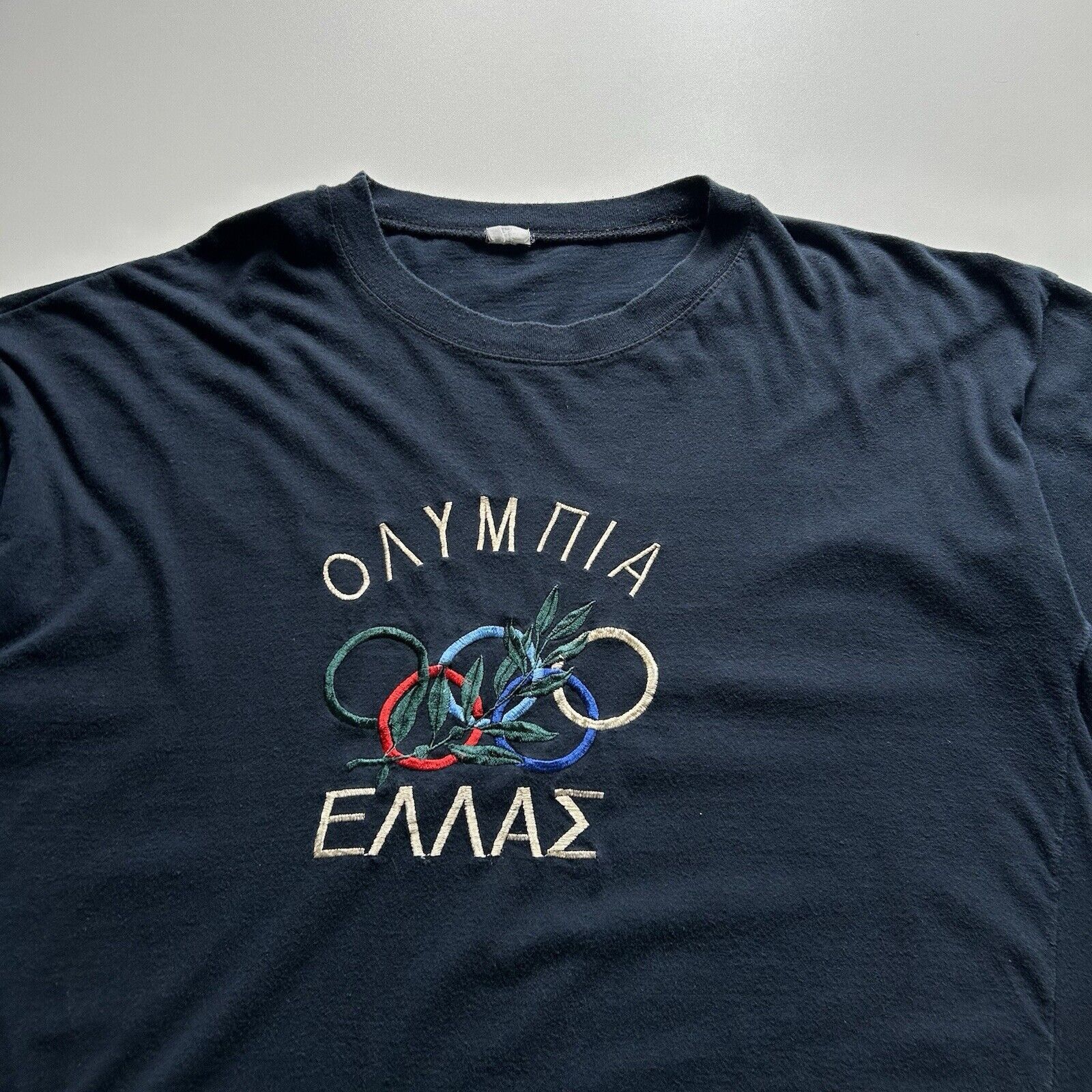 USA Olympics Vintage Greece Olympic Games Art Graphic T Shirt Large Rare Size US L / EU 52-54 / 3 - 2 Thumbnail