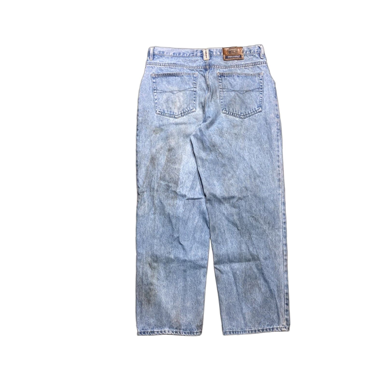Vintage VINTAGE Culture Jeans Men 36x31 Blue Distressed Wide-Leg Grunge Skater 90s 2000s Jeans Size US 36 / EU 52 - 1 Thumbnail