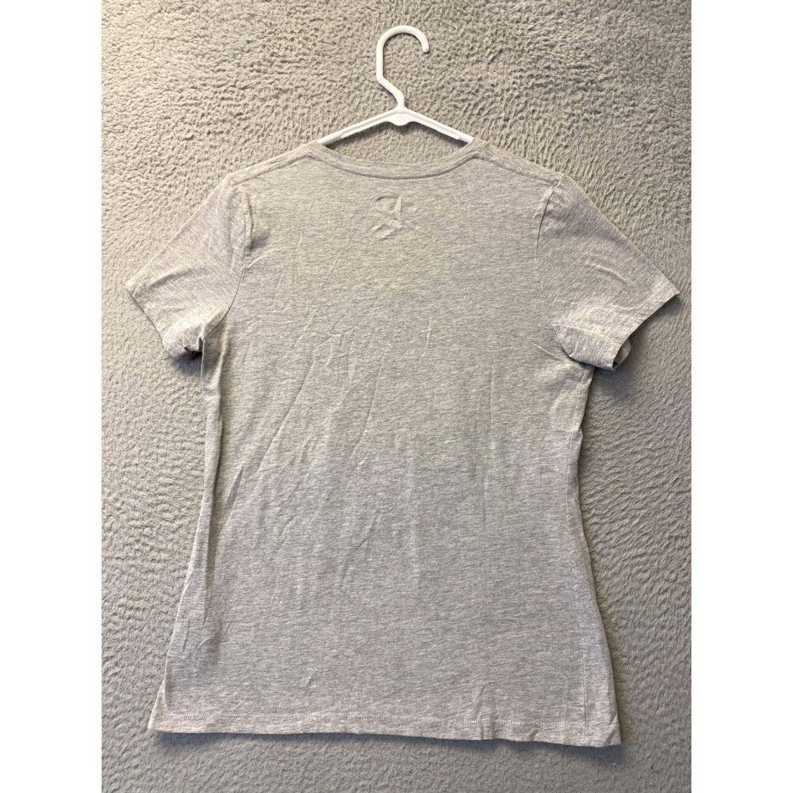 NFL Denver Broncos T shirt Women M Heather Grey V Neck Short Sleeve /110-27 Size M / US 6-8 / IT 42-44 - 6 Thumbnail