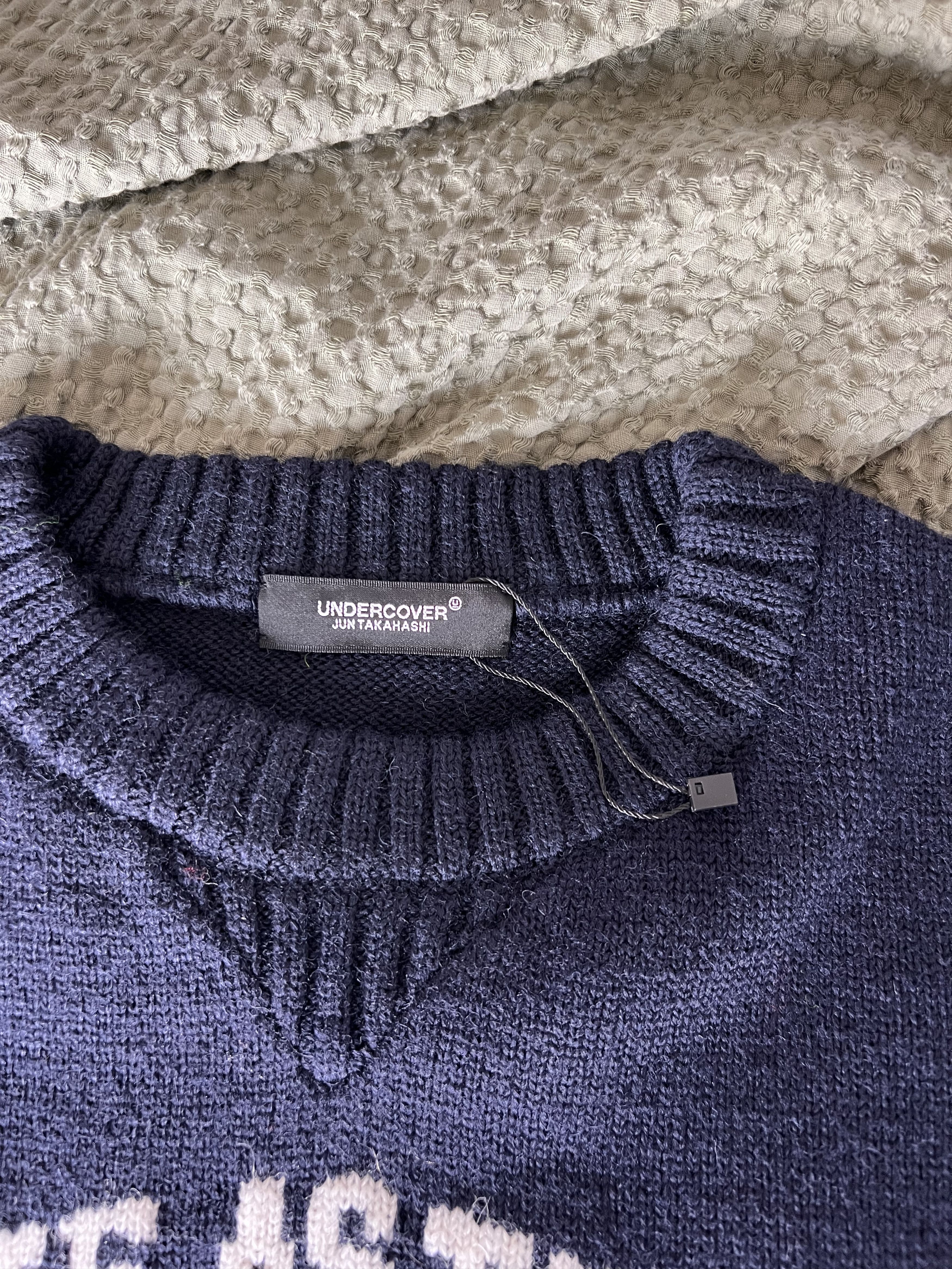 Undercover Undercover Wool Delicate As The Devil Sweater in Navy Size US L / EU 52-54 / 3 - 5 Thumbnail