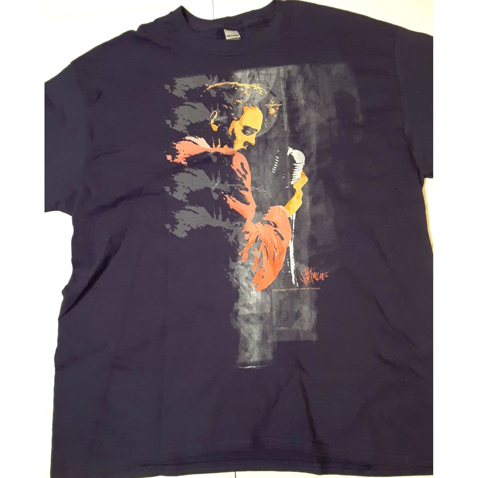 Gildan vintage Gildan Elvis Presley Art Shirt XL black graphic 2016 Size US XL / EU 56 / 4 - 2 Thumbnail