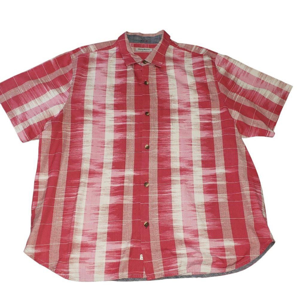 Tommy Bahama CT387 Tommy Bahama Red & White Shirt XXL Size US XXL / EU 58 / 5 - 1 Thumbnail