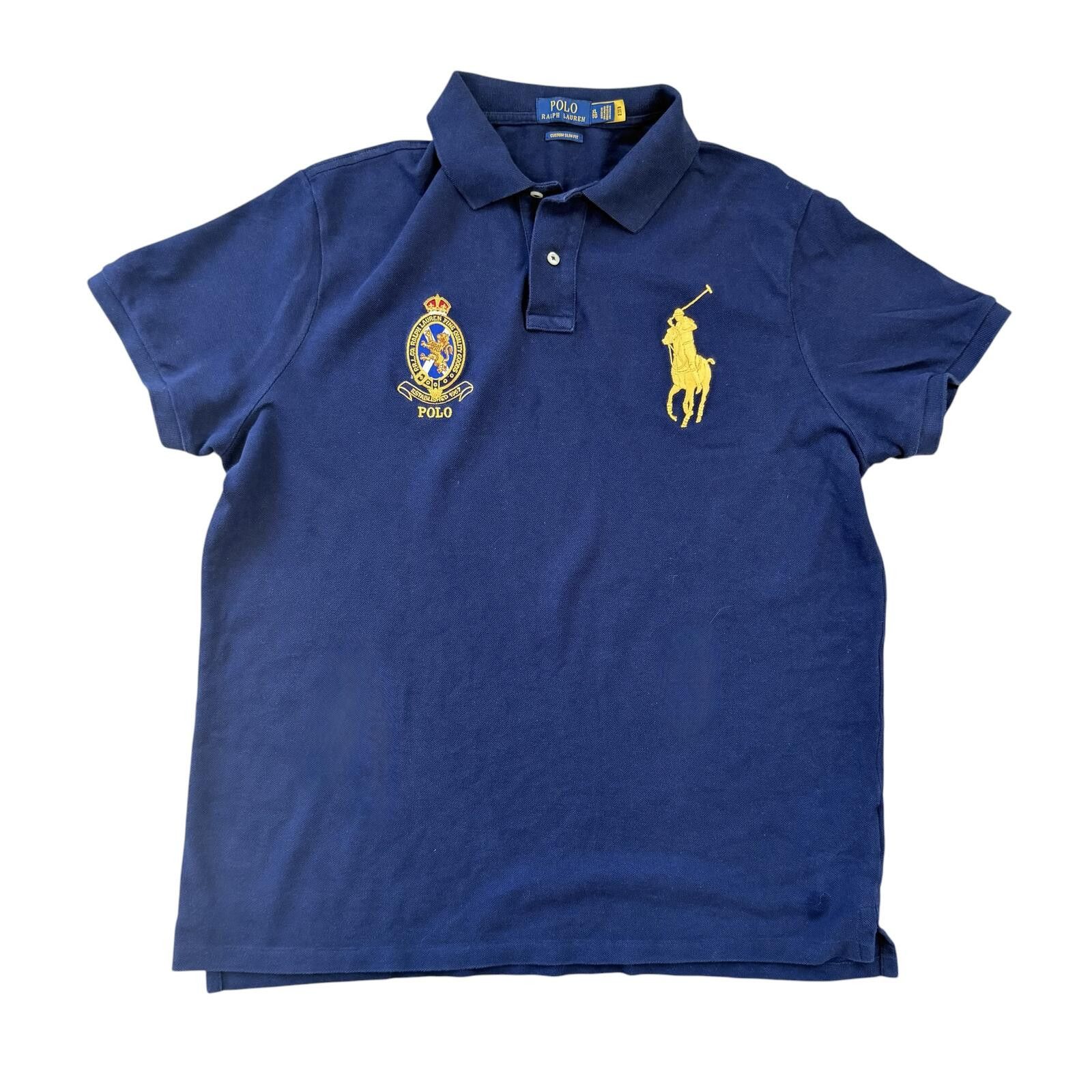 Polo Ralph Lauren Navy Blue Classic Polo Shirt Size XL