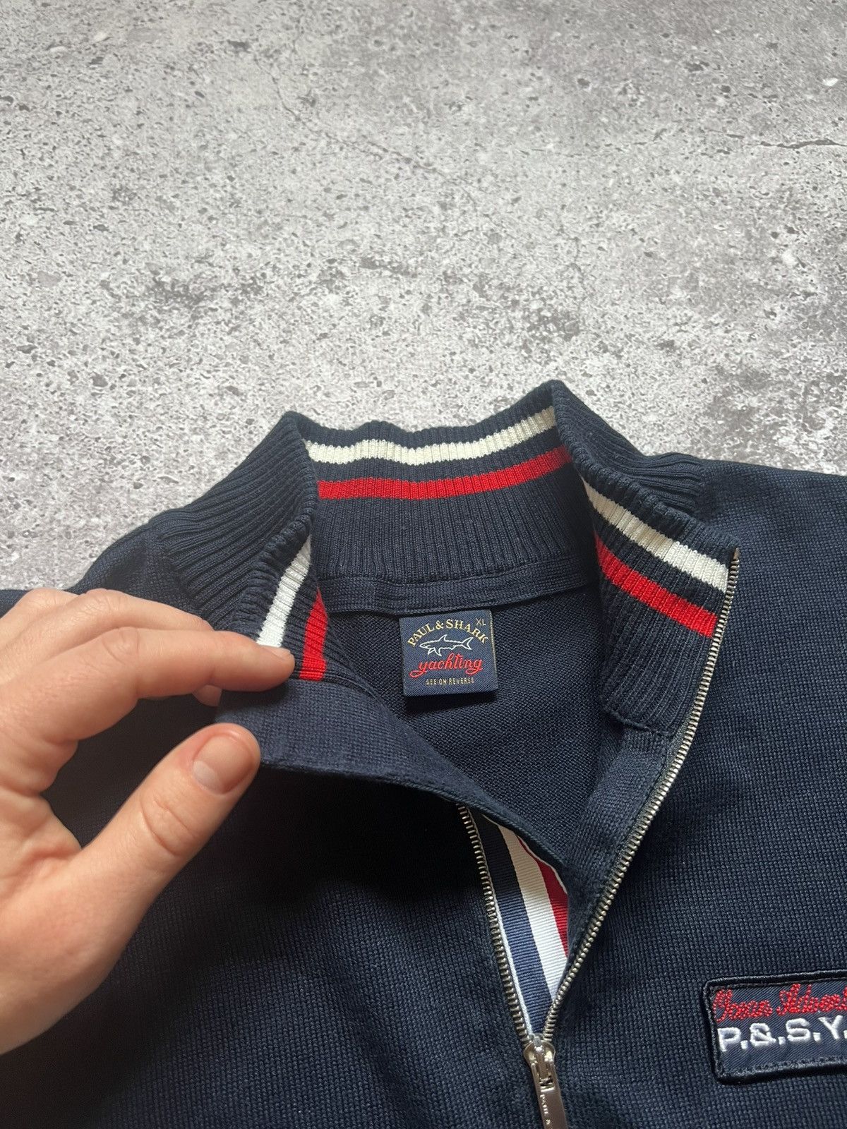 Paul & Shark Paul & Shark Premium 1/3 zip Cotton Sweater Size US XL / EU 56 / 4 - 10 Thumbnail