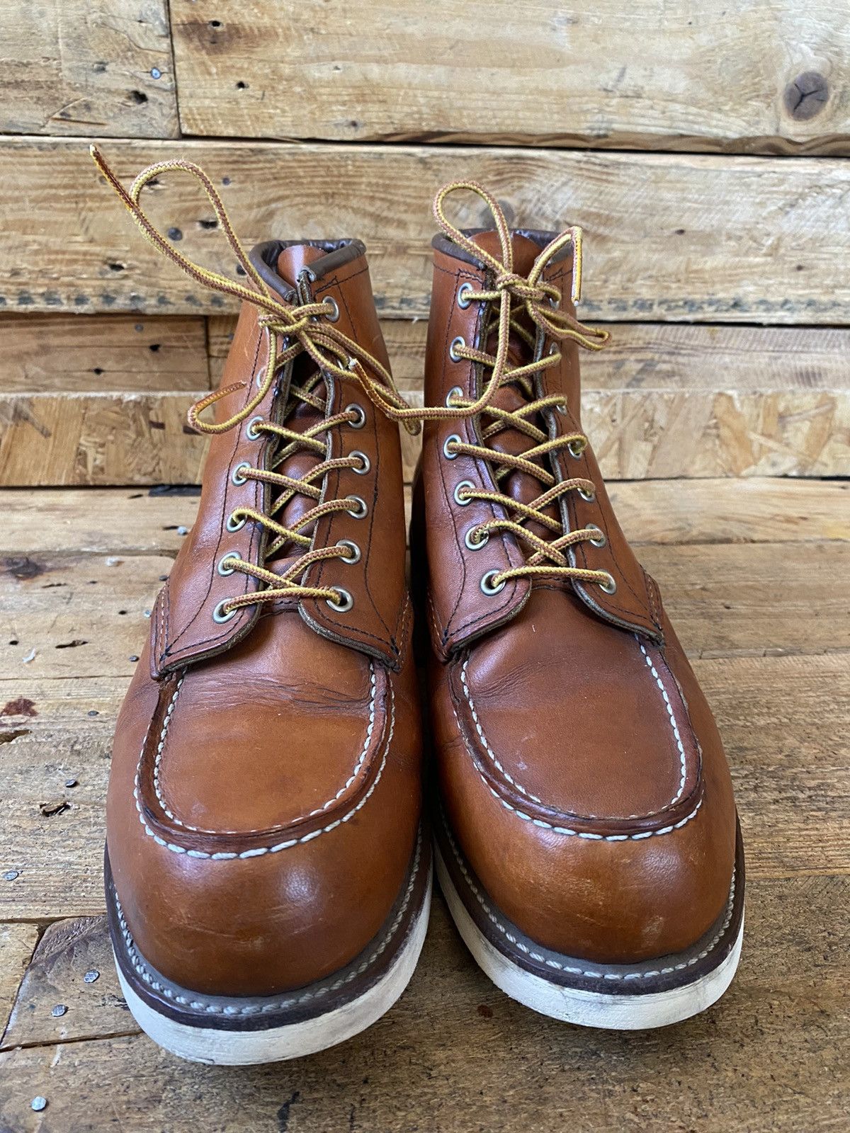 Red Wing Redwing moc-toe brown leather shoes style 875 US11 Size US 11 / EU 44 - 2 Thumbnail