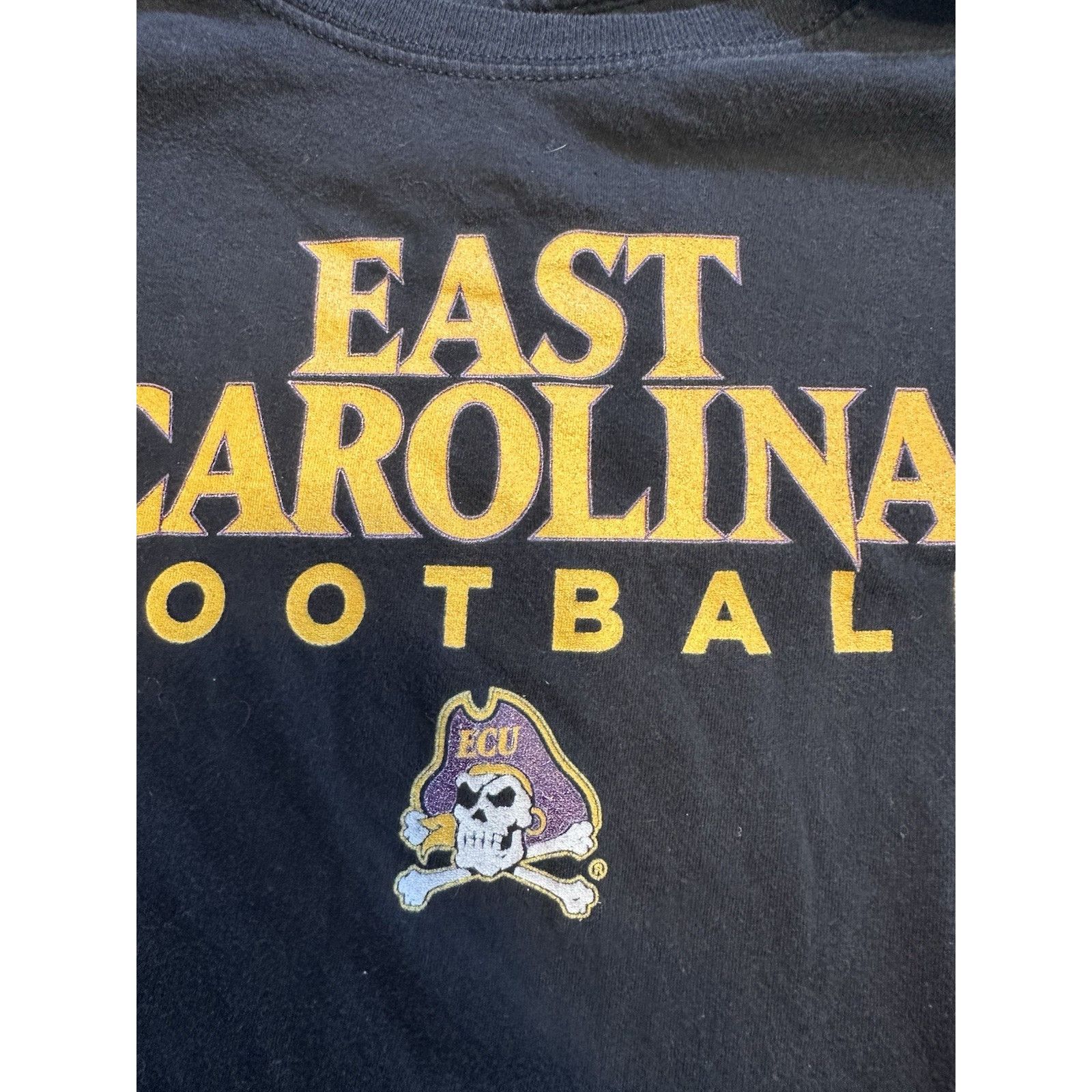 NCAA Fanatics East Carolina Pirates NCAA Football Black Tshirt XL Size US XL / EU 56 / 4 - 9 Thumbnail