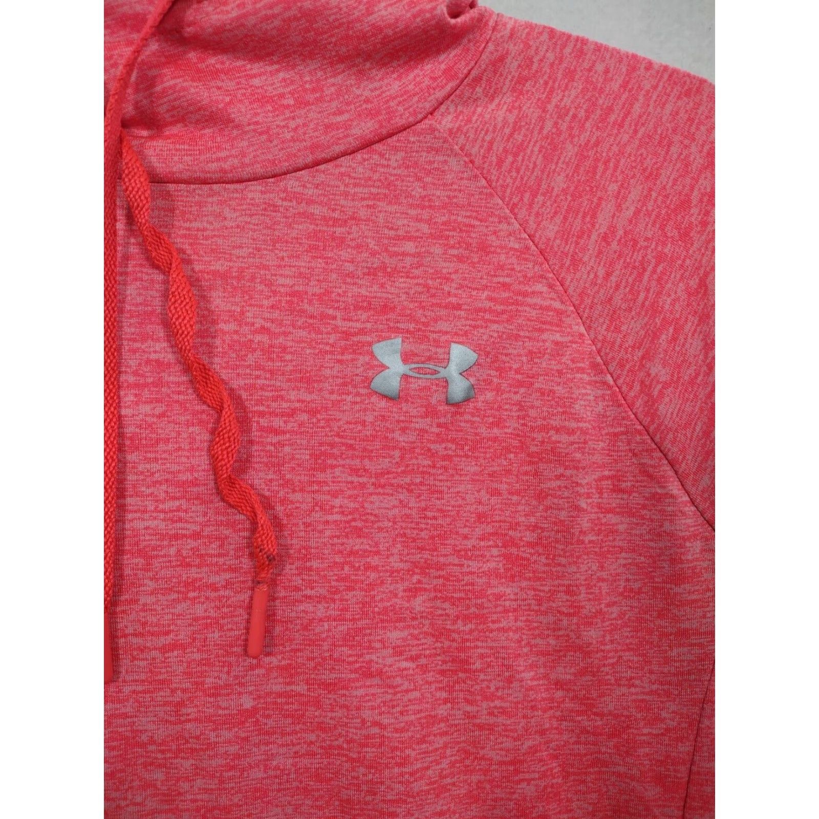 Under Armour Under Armour Shirt Mens Small HeatGear Long Sleeve Hooded Mock Neck Pink Athletic Windswept? Size US S / EU 44-46 / 1 - 2 Thumbnail