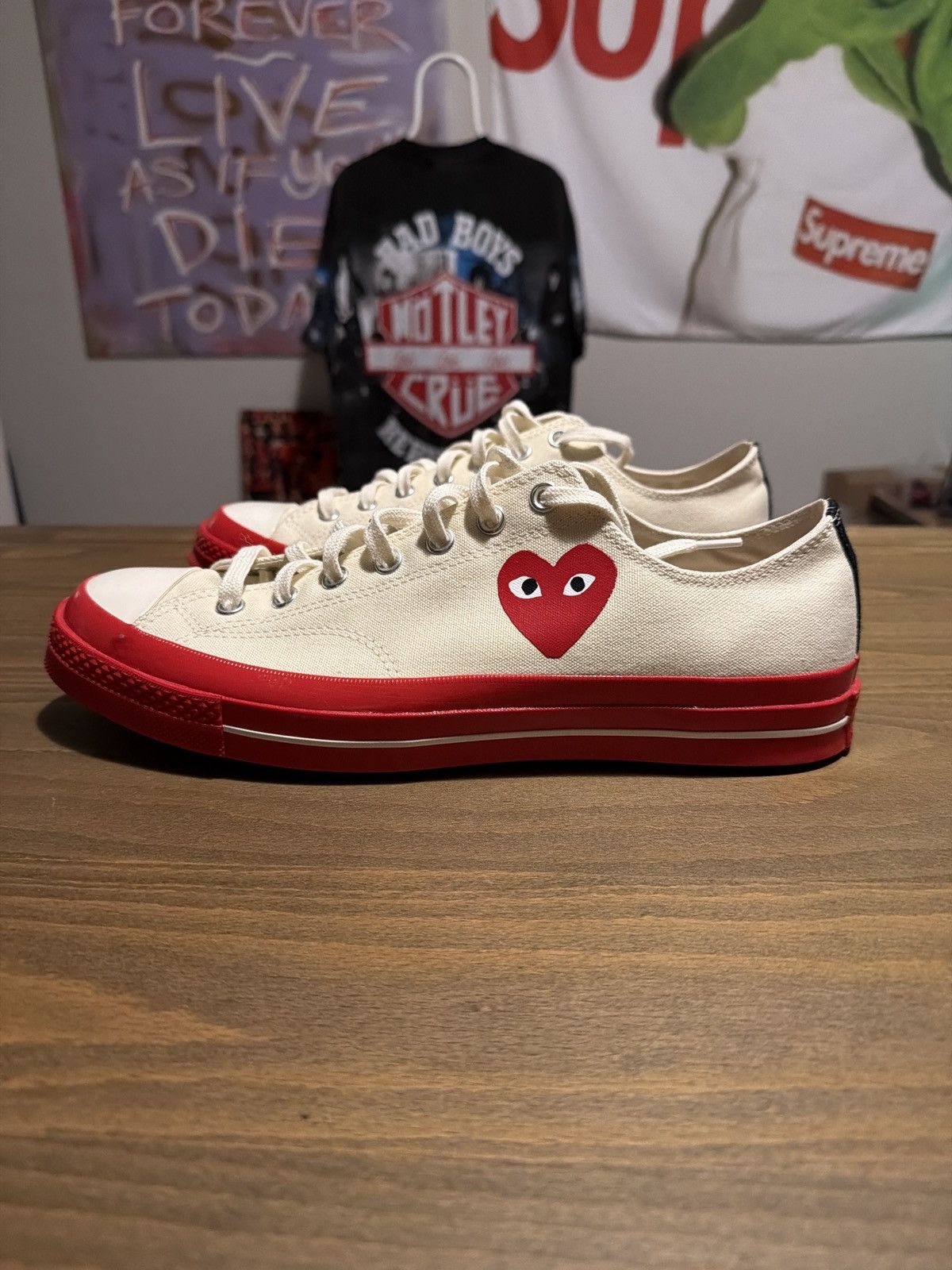 Comme des Garcons PLAY × Converse CDG x Converse Size US 12 / EU 45 - 4 Thumbnail
