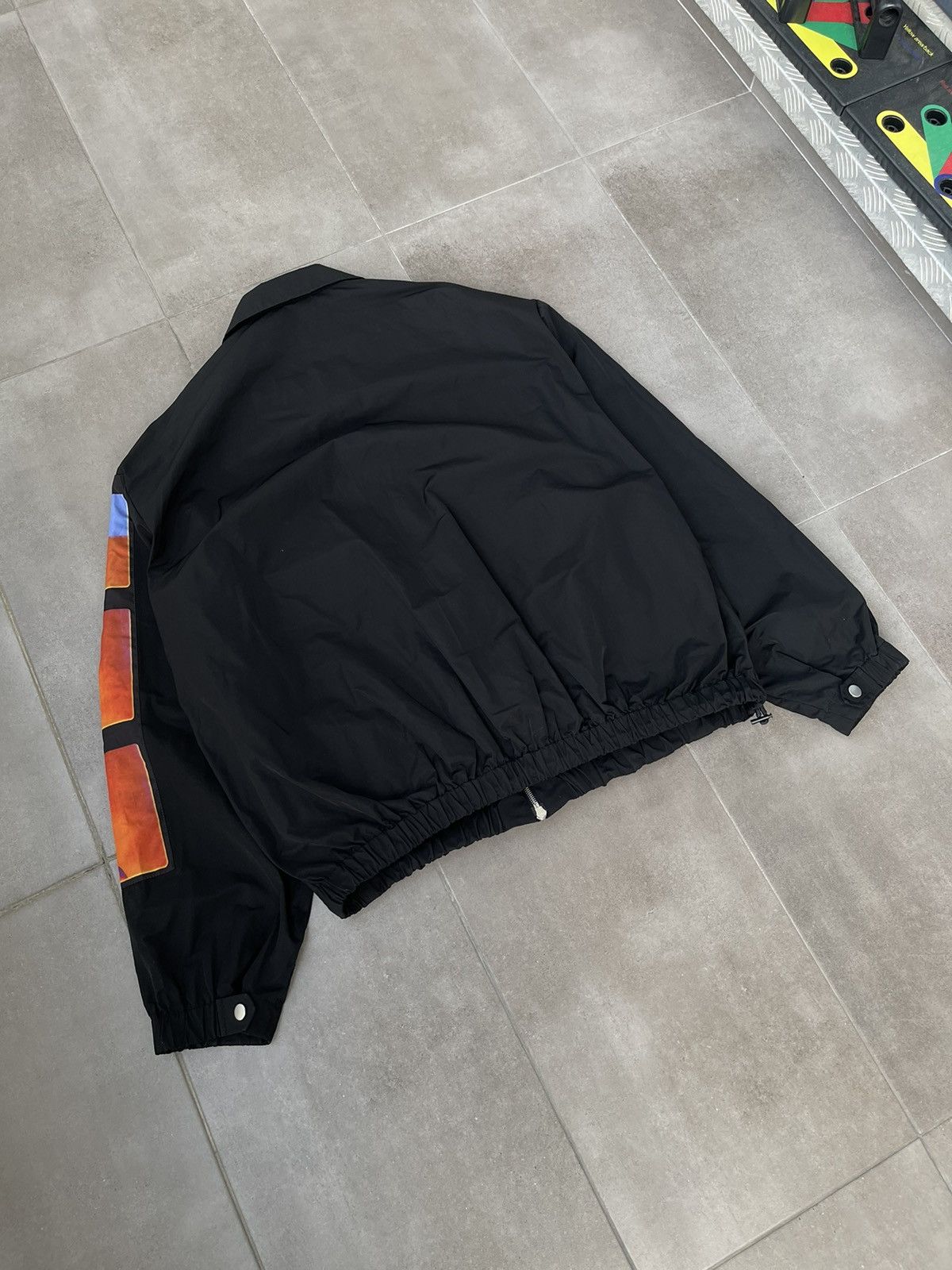 Dries Van Noten !DS! SS21 Dries Van Noten X Len Lye Oversized Black Bomber Size US M / EU 48-50 / 2 - 9 Thumbnail