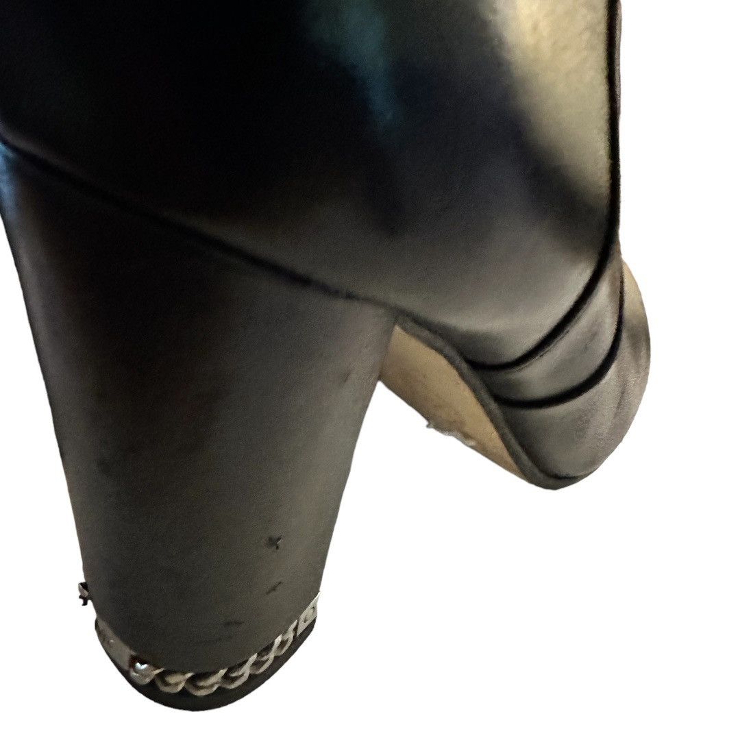 Michael Kors Michael Kors Dolores Side Zip Bootie Black Leather Size US 7.5 / IT 37.5 - 4 Thumbnail