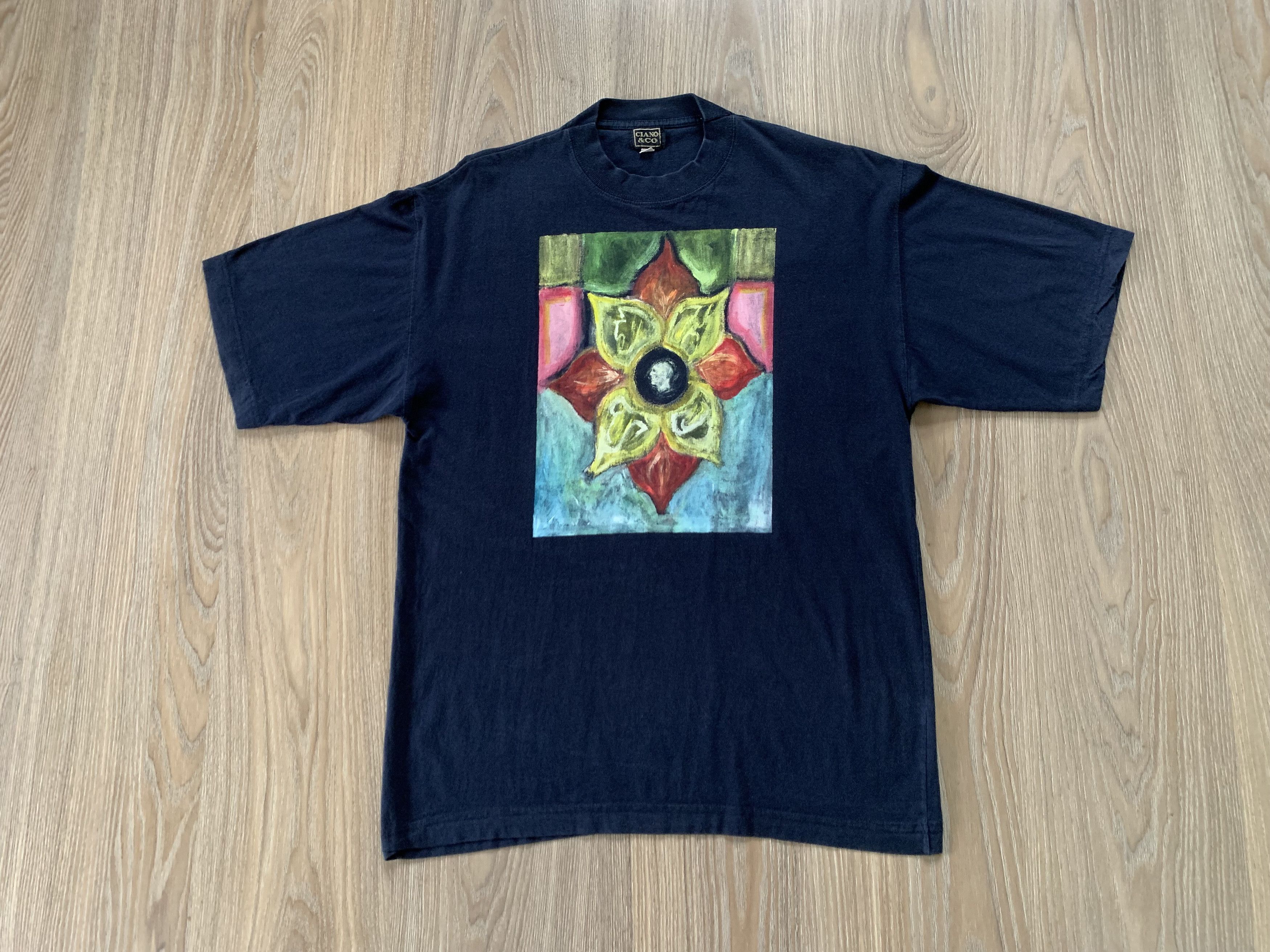 Vintage Giano&Co Handmade Painted T Shirt Size US M / EU 48-50 / 2 - 2 Thumbnail