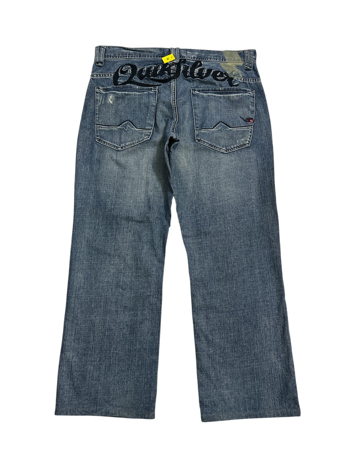 Rick Owens 2000s Quiksilver Embroidered Jeans Y2K Goa Lgb Jnco Style Size US 36 / EU 52 - 1 Thumbnail
