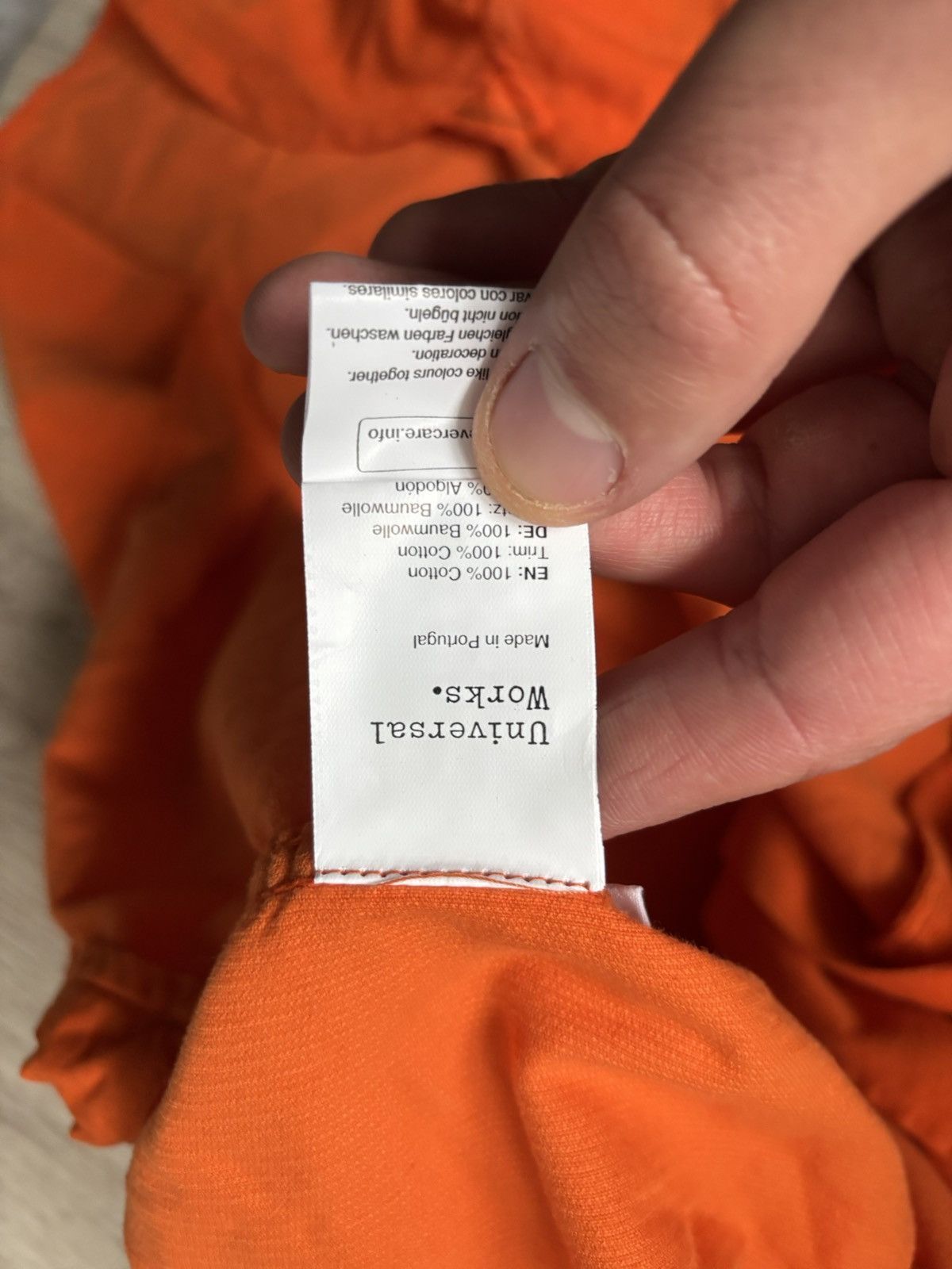 Universal Works Universal Works Mens in Worker Shirt Orange Super Fine Cord Size US XL / EU 56 / 4 - 10 Thumbnail