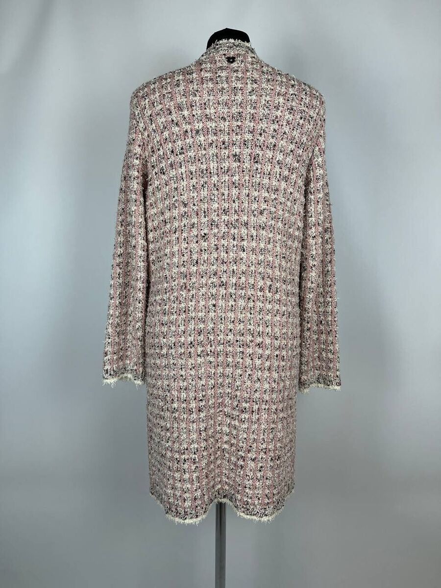 Designer × TWINSET TWINSET Jacquard Multicolor Coat Size S Made In Italy Size S / US 4 / IT 40 - 4 Thumbnail