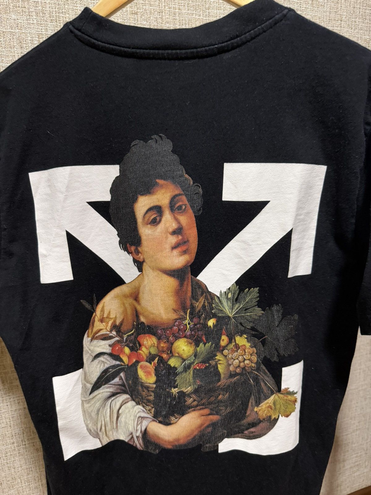 Off-White OFF WHITE CARAVAGGIO BOY BLACK T-SHIRT Size US M / EU 48-50 / 2 - 3 Thumbnail