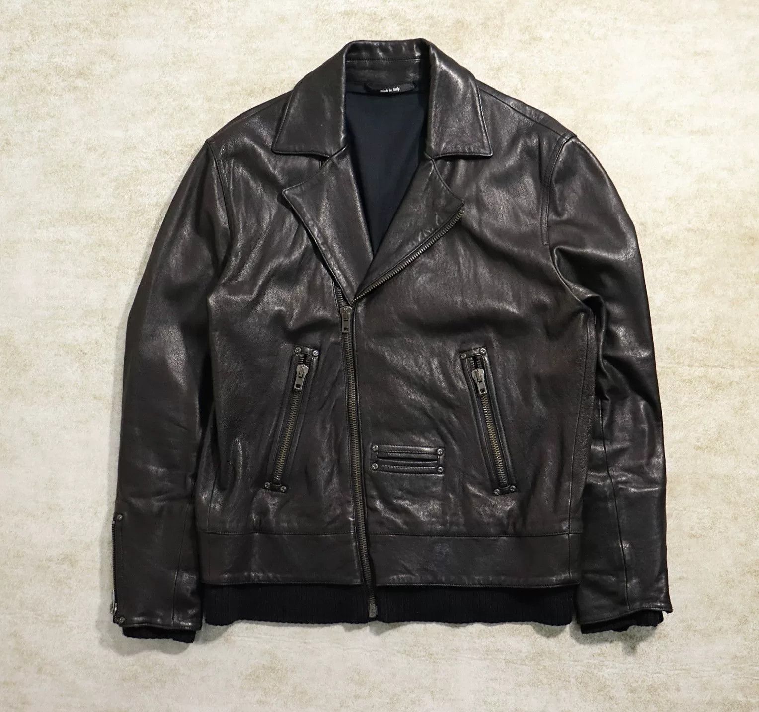 Maison Margiela maison margiela leather motorcycle jacket size l/xl Size US XL / EU 56 / 4 - 1 Thumbnail