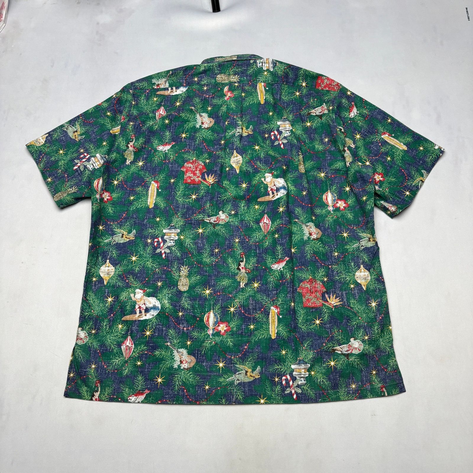 Reyn Spooner Reyn Spooner Mele Kalikimaka Reverse Print Aloha Shirt 2XL Size US XXL / EU 58 / 5 - 4 Thumbnail