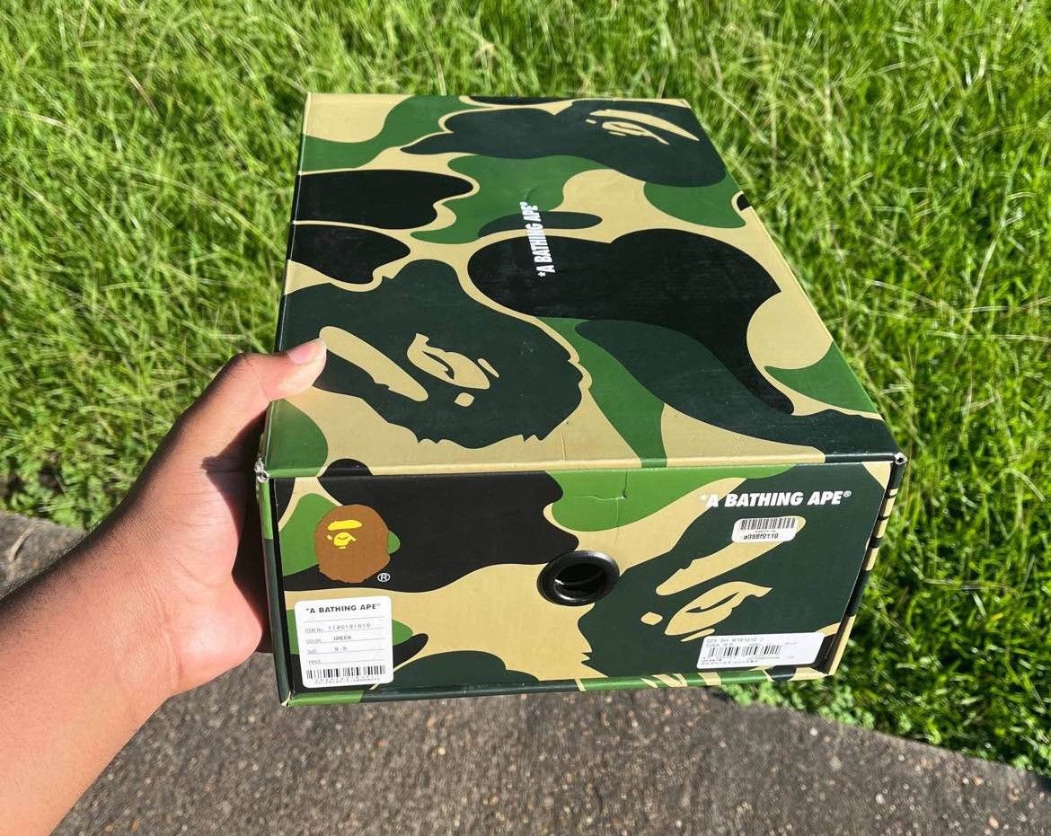 Bape Green & Black Sk8sta Size US 9.5 / EU 42-43 - 6 Thumbnail