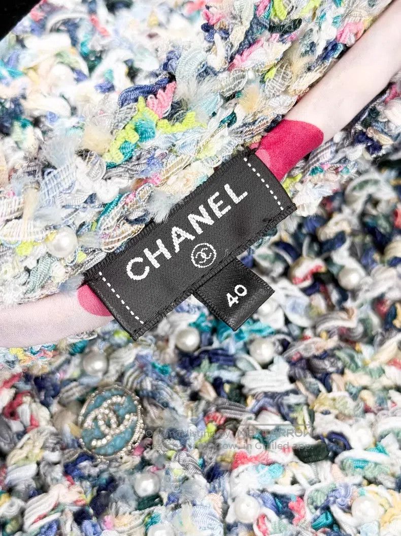 Chanel Chanel Pearl woven long-sleeved short cardigan jacket Size S / US 4 / IT 40 - 5 Thumbnail