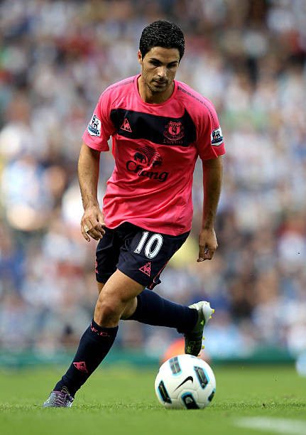 Le Coq Sportif Everton away 2010/2011 arteta jersey football Size US M / EU 48-50 / 2 - 9 Thumbnail