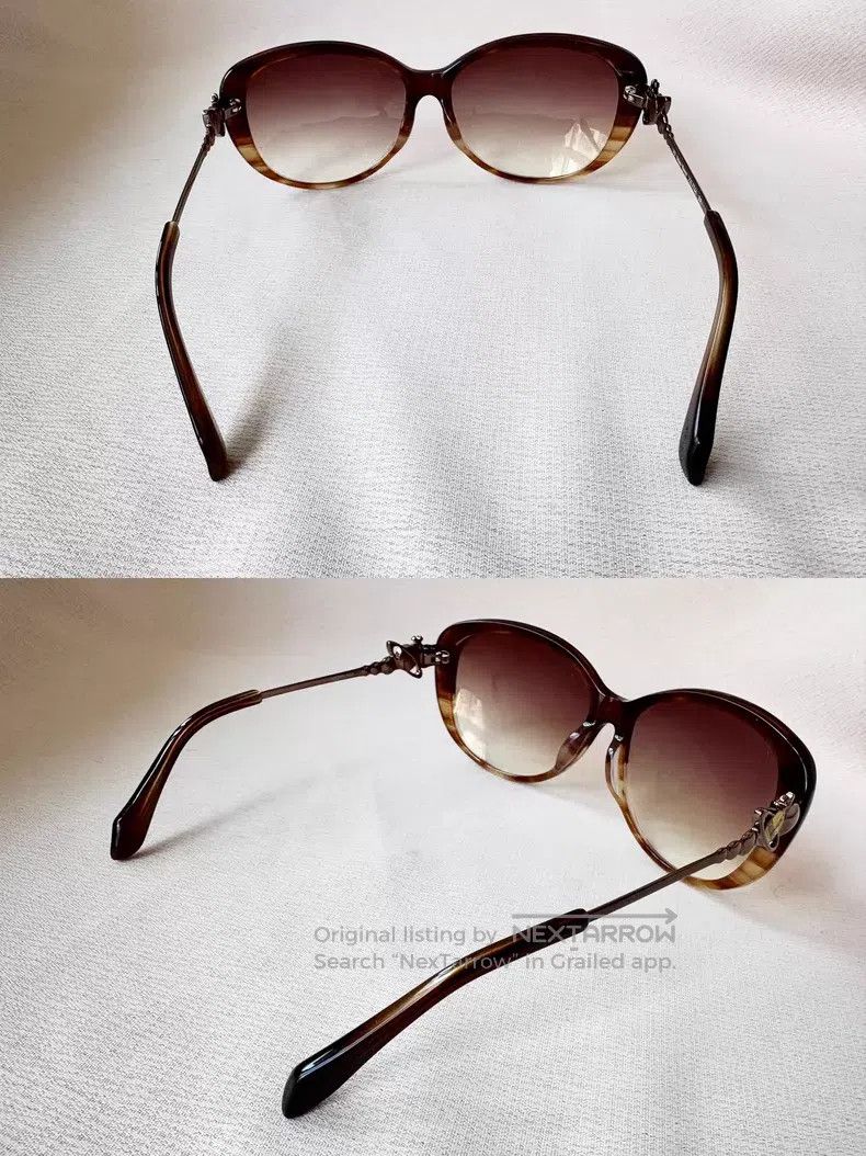 Vivienne Westwood Vivienne Westwood Tea-colored gradient Saturn sunglasses Size ONE SIZE - 4 Thumbnail