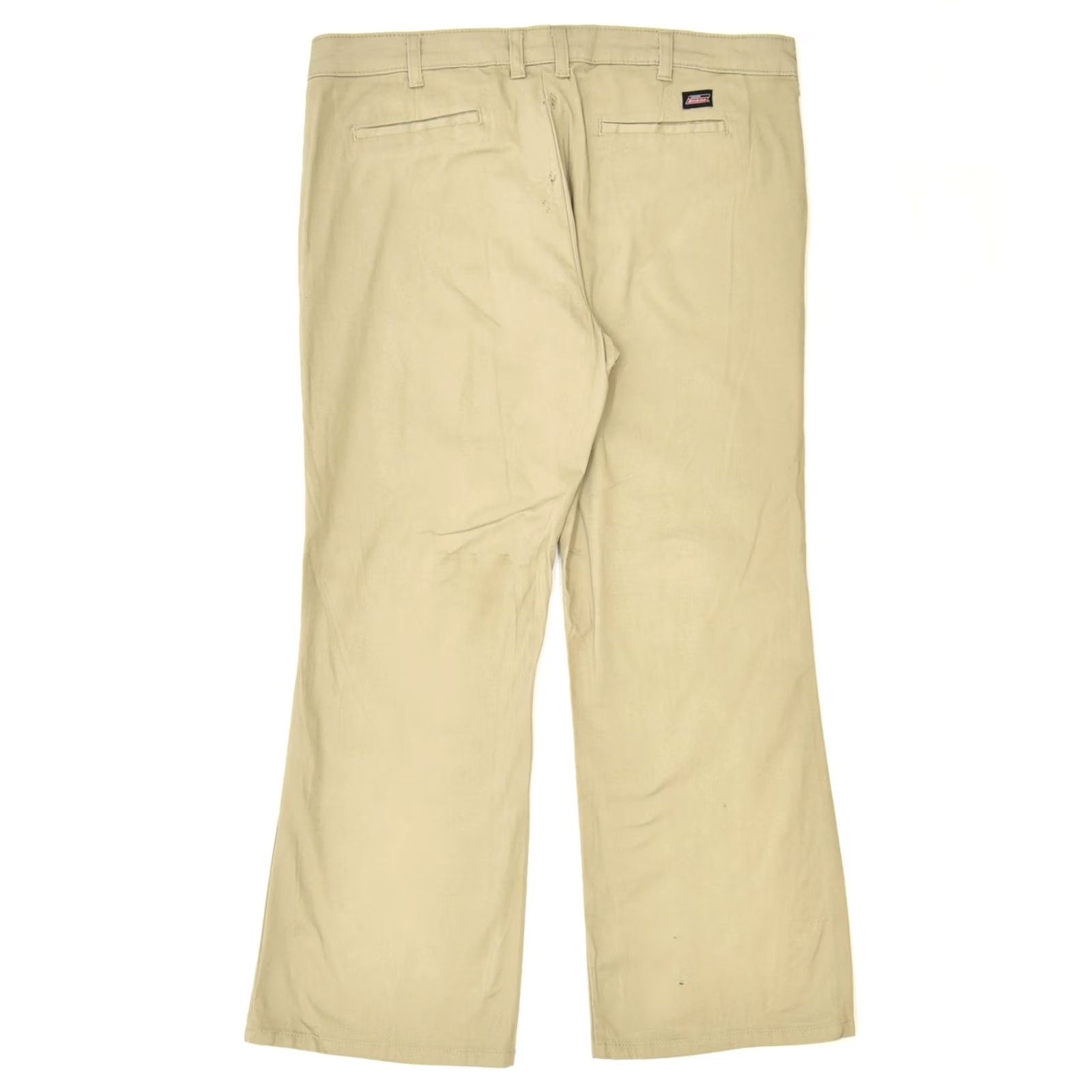 Dickies DICKIES Womens Bootcut Chino Trousers US 14 2XL W36 L27 Khaki Classic PA02 Size 40" / US 18 - 2 Thumbnail