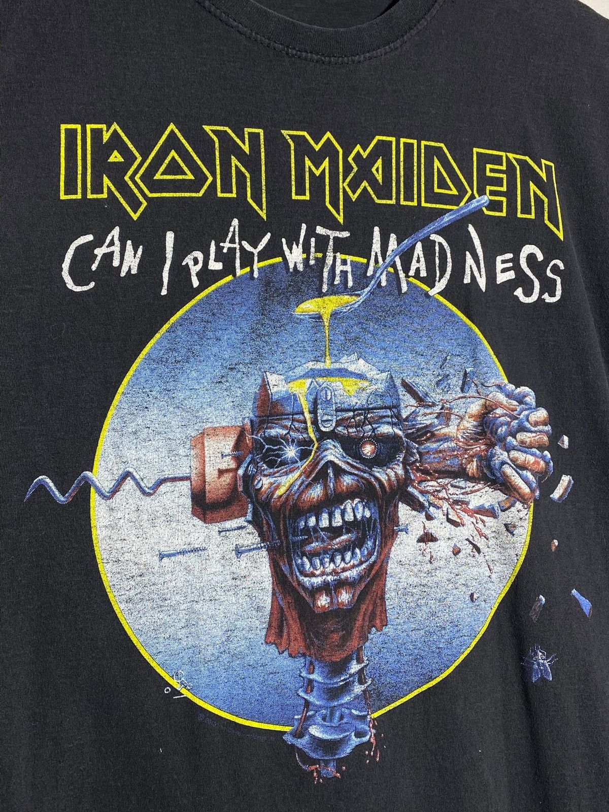 Iron Maiden 🔥 IRON MAIDEN VINTAGE METAL TEE CAN I PLAY W MADNESS Size US XL / EU 56 / 4 - 3 Thumbnail