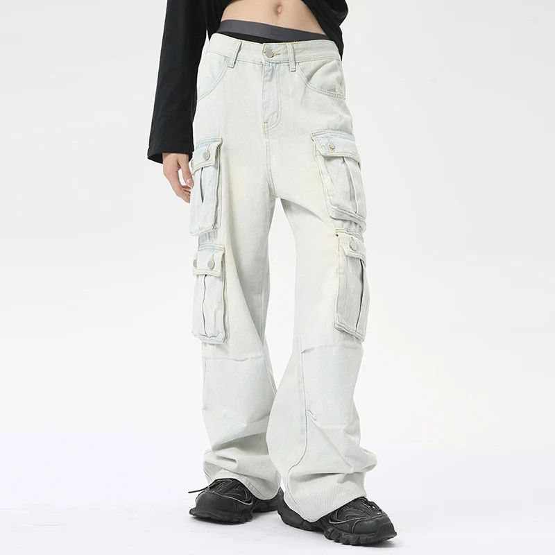 Straight Multi-pockets Jeans