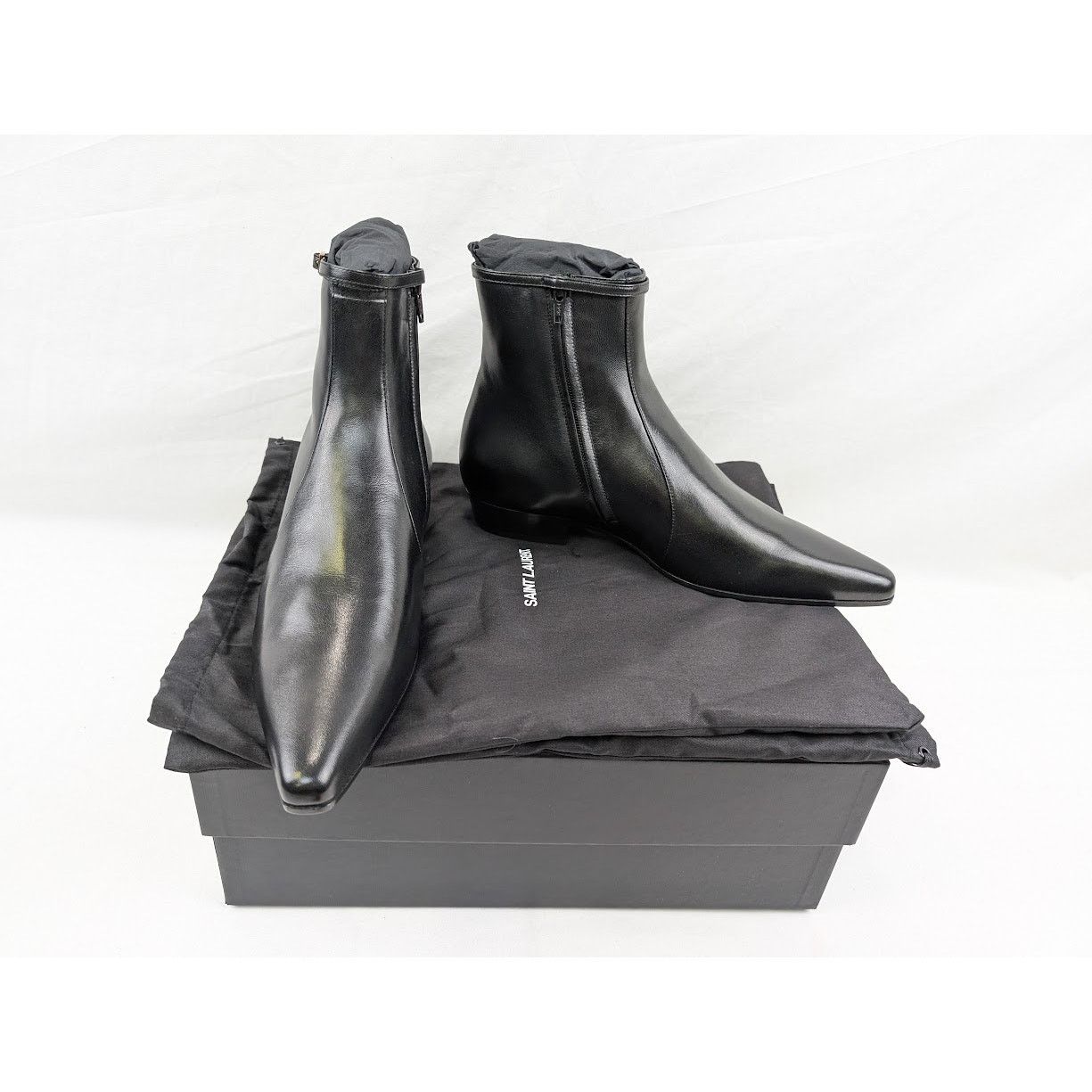 Saint Laurent Paris o1rshd1 Q:2 / Arsun 25 Zipped Boots in Nero Size US 10 / EU 43 - 20 Thumbnail