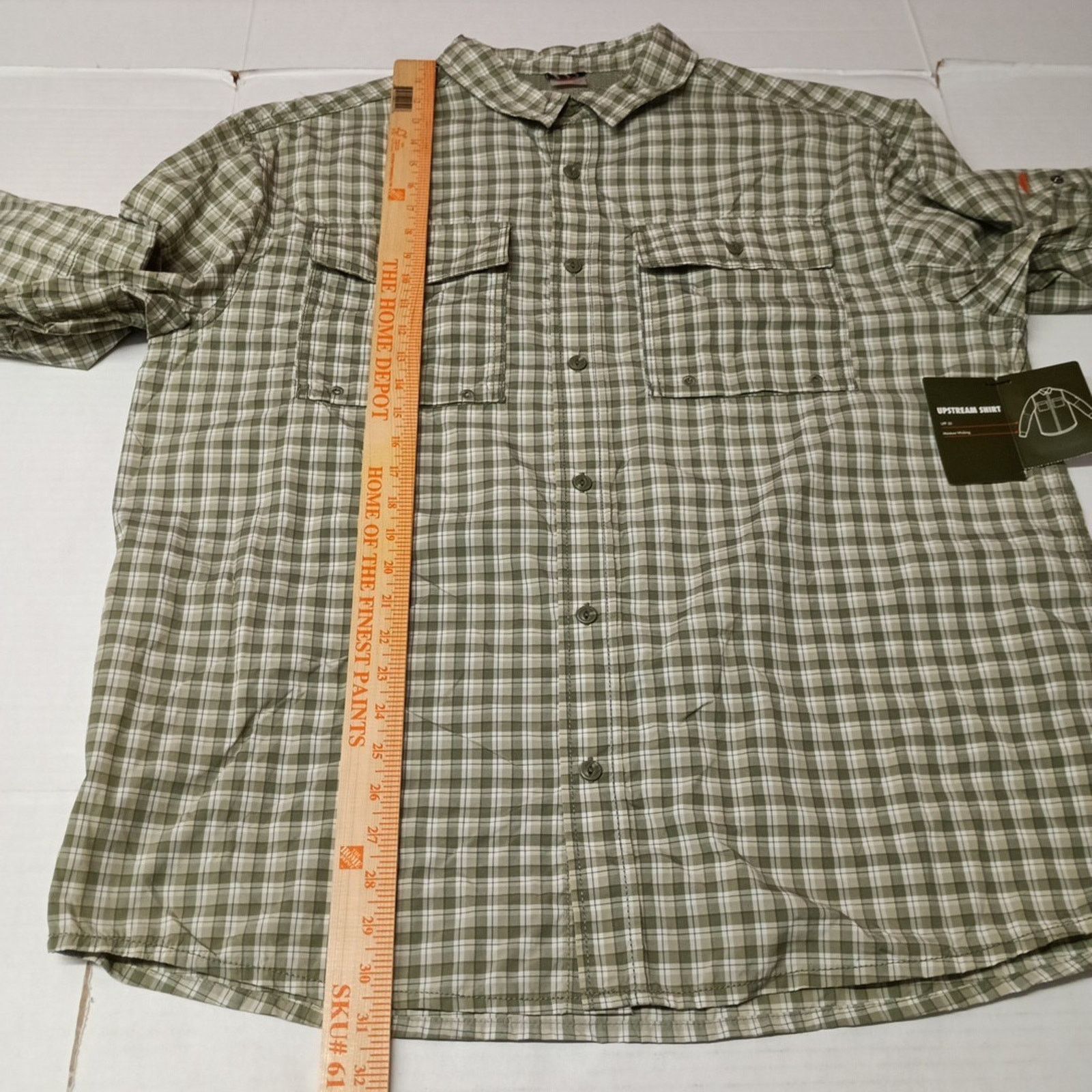 Other Ozark Trail Upstream Shirt Men XL (46-48) Green Plaid Vented Size US XL / EU 56 / 4 - 6 Thumbnail