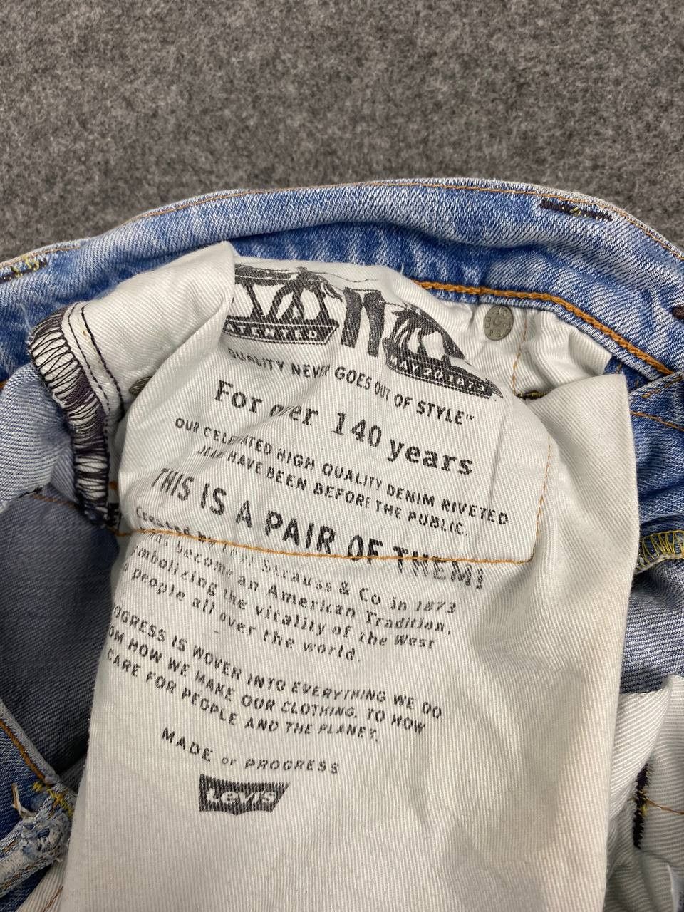 Levi's levis 511 skinny lightwash distressed denim Size US 32 / EU 48 - 16 Thumbnail