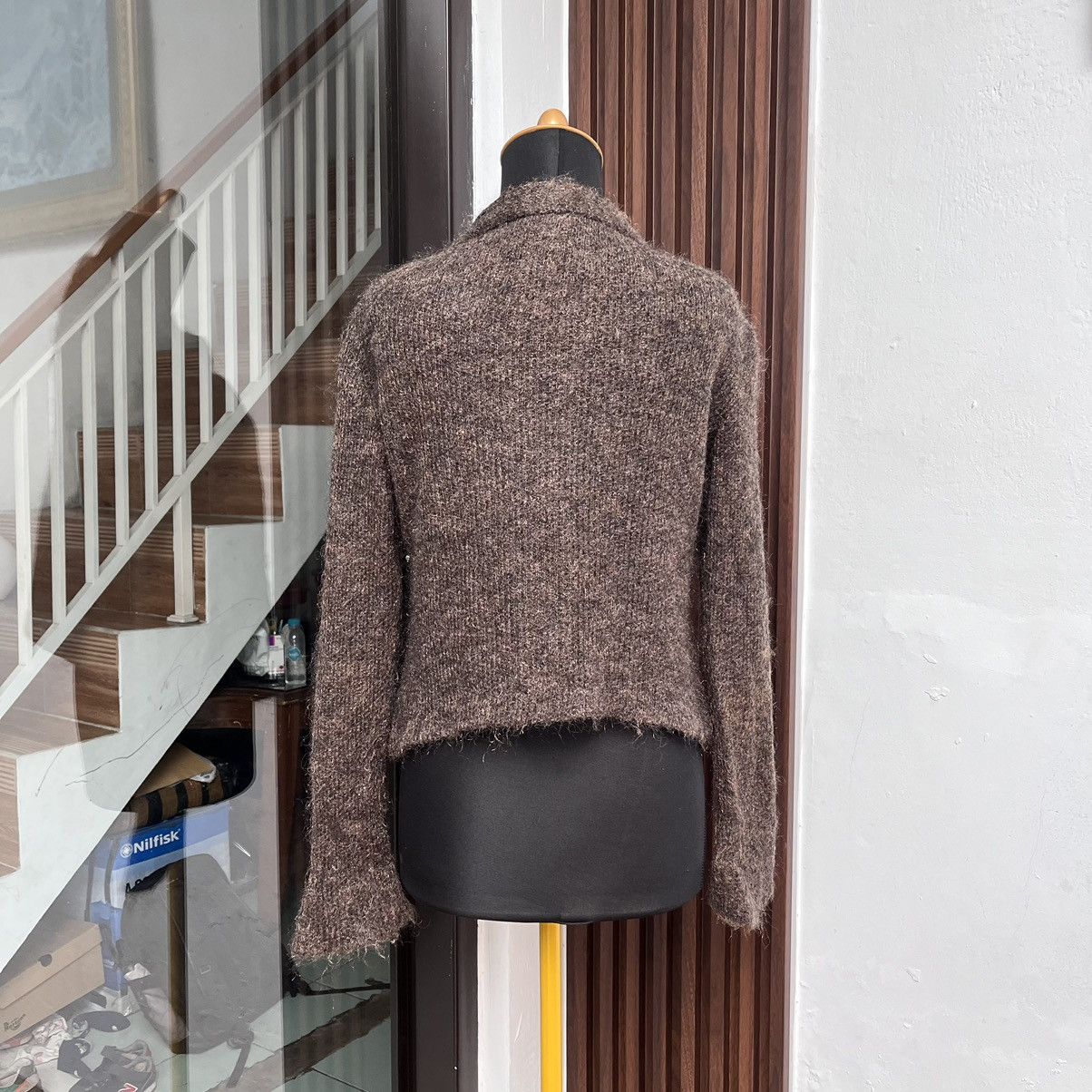 Balenciaga La Mode Balenciaga Paris Cardigan Mohair Knitwear Size M / US 6-8 / IT 42-44 - 4 Thumbnail