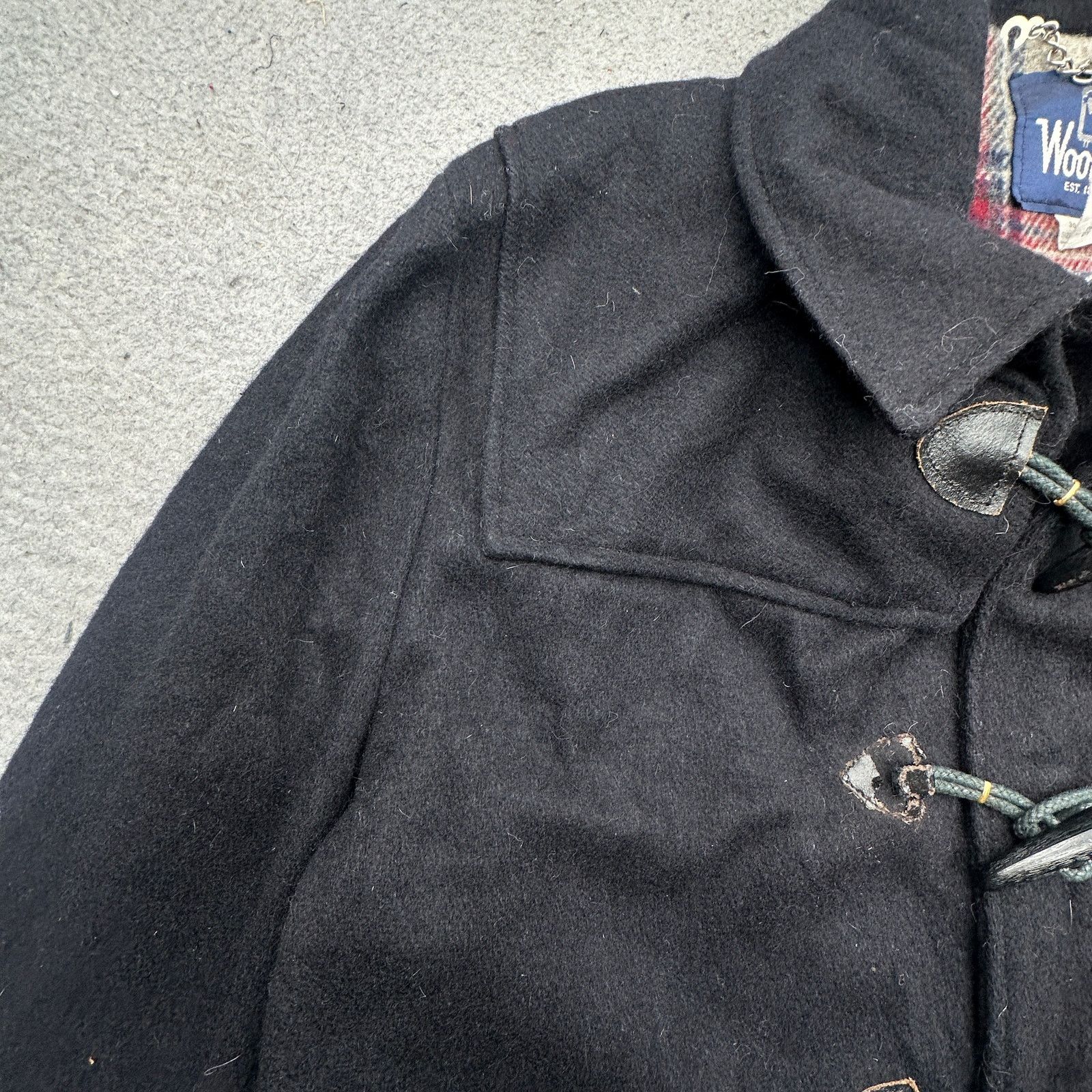 Woolrich Woolen Mills VTG Woolrich Duffle Wool Coat Mens XL 44 Toggles Plaid Lined Size US XL / EU 56 / 4 - 12 Thumbnail