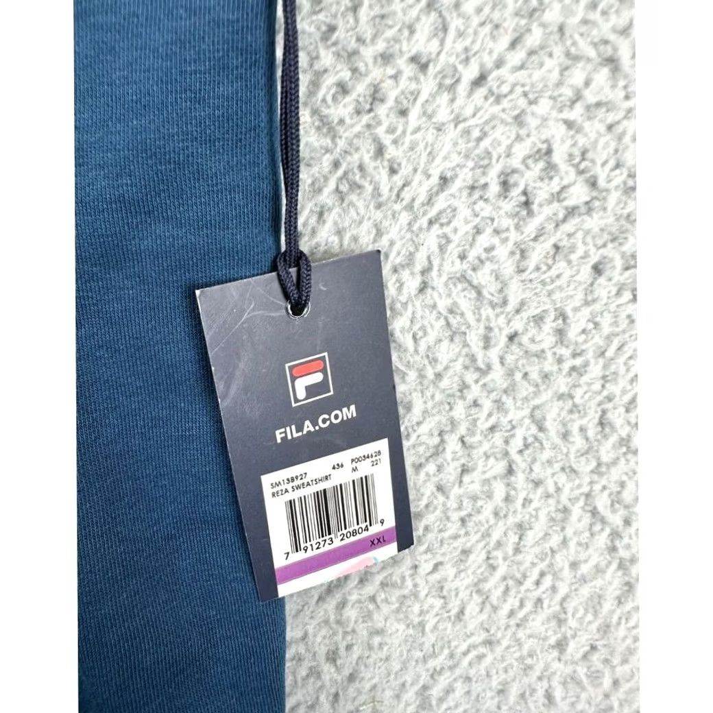 Fila FILA Sweater Men 2XL Reza Blue Camouflage Graphic Print Crew Neck Sweatshirt NEW Size US XXL / EU 58 / 5 - 6 Thumbnail