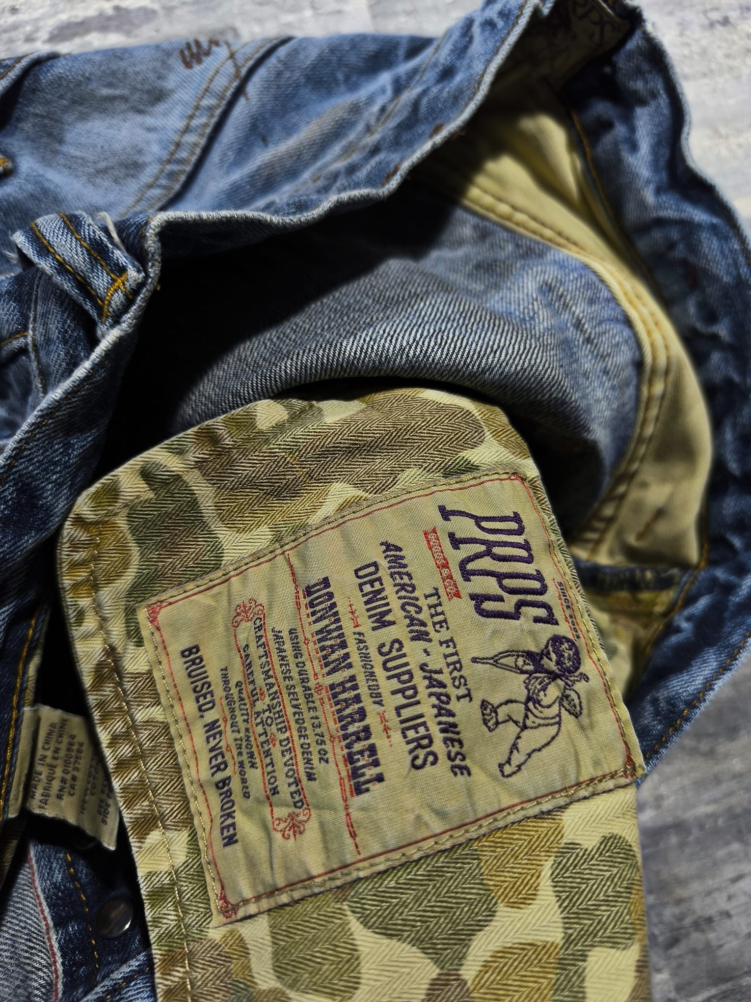 Hysteric Glamour vintage trashed distressed prps selvedge denim jeans Size US 30 / EU 46 - 4 Thumbnail