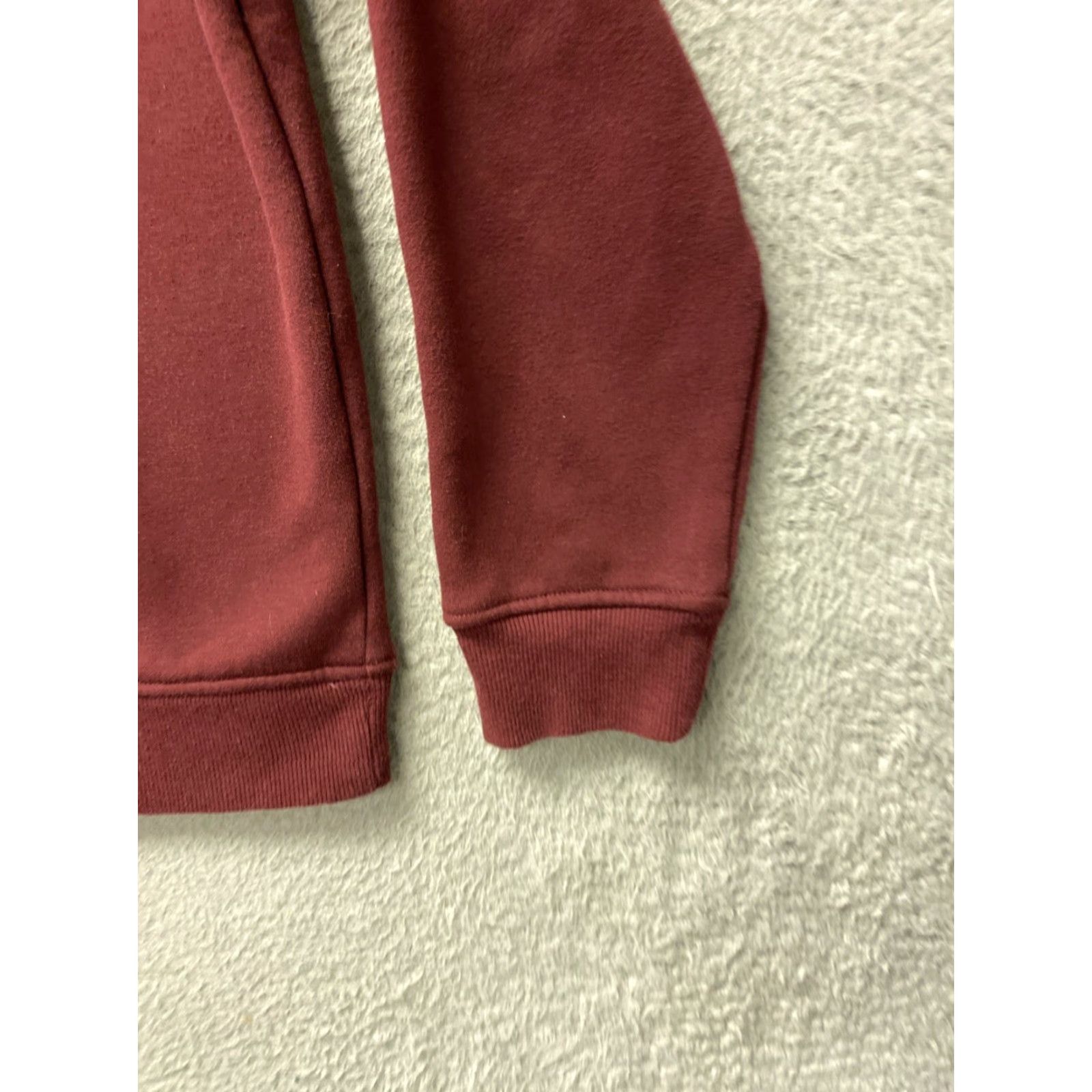 Izod IZOD Sweater Men's 1/4 Zip Pullover Mock Neck Long Sleeve Maroon M Regular Fit Fleece Knit Lightweight - Business Casual Mens Size US M / EU 48-50 / 2 - 5 Thumbnail