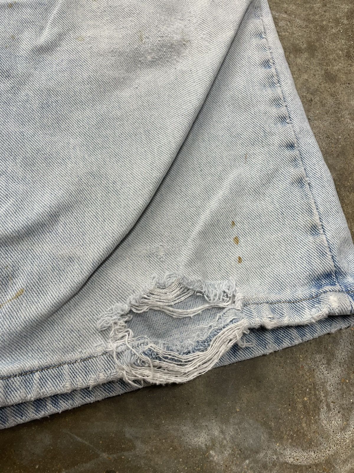 Vintage × Wrangler Distressed Y2K Jorts Jean Shorts Size US 32 / EU 48 - 3 Thumbnail