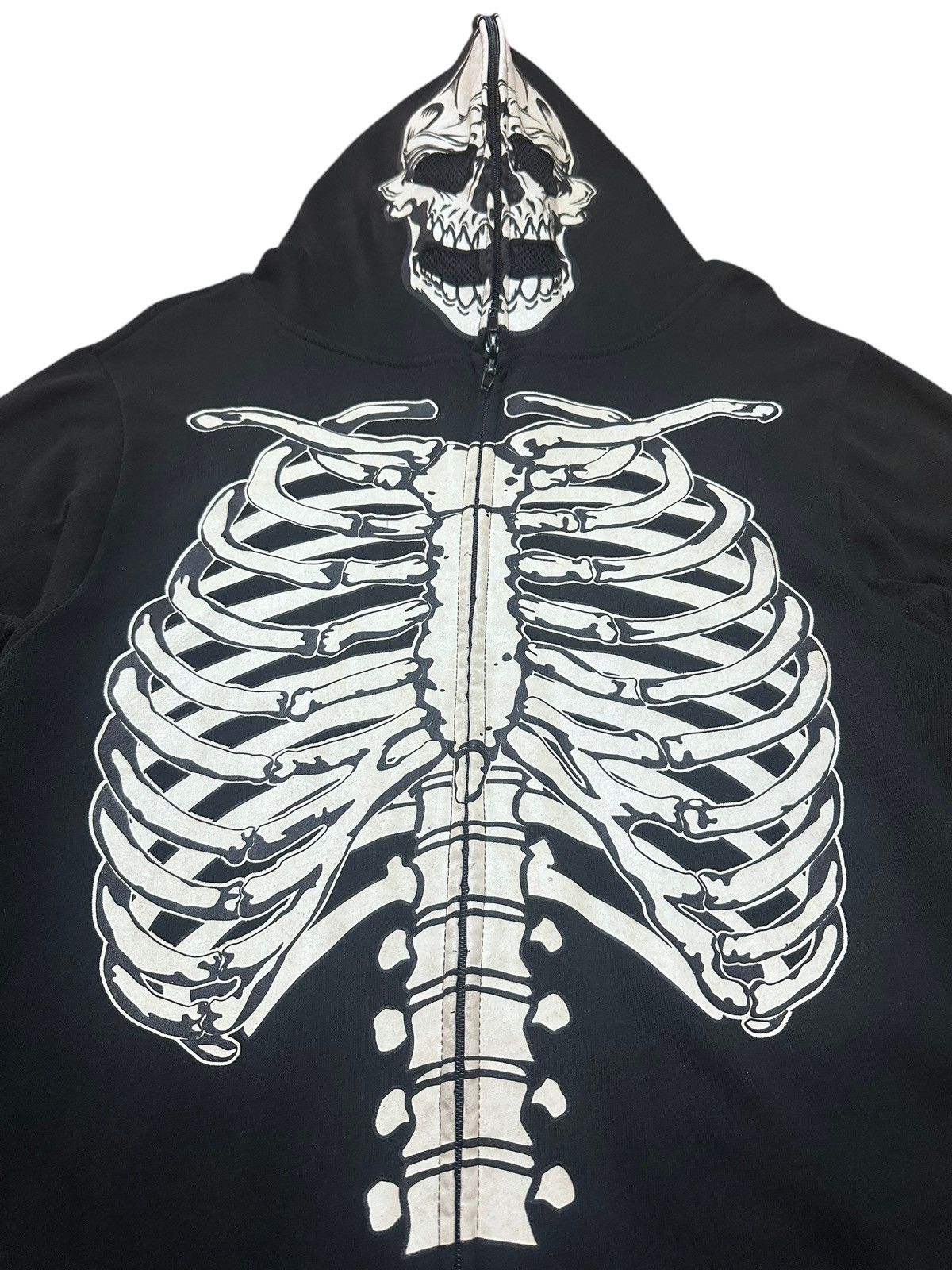 If Six Was Nine × Japanese Brand RARE ‼️ Vintage Japan 🇯🇵 Skeleton Full Zip Hoodie Size US S / EU 44-46 / 1 - 2 Thumbnail